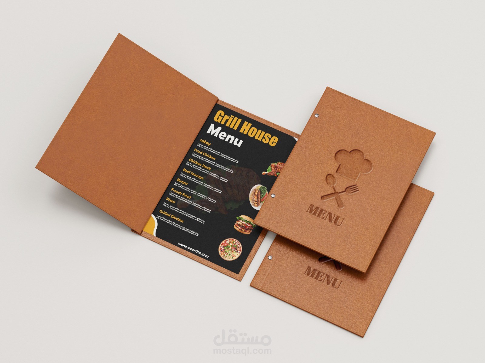 تصميم مينو مطاعم