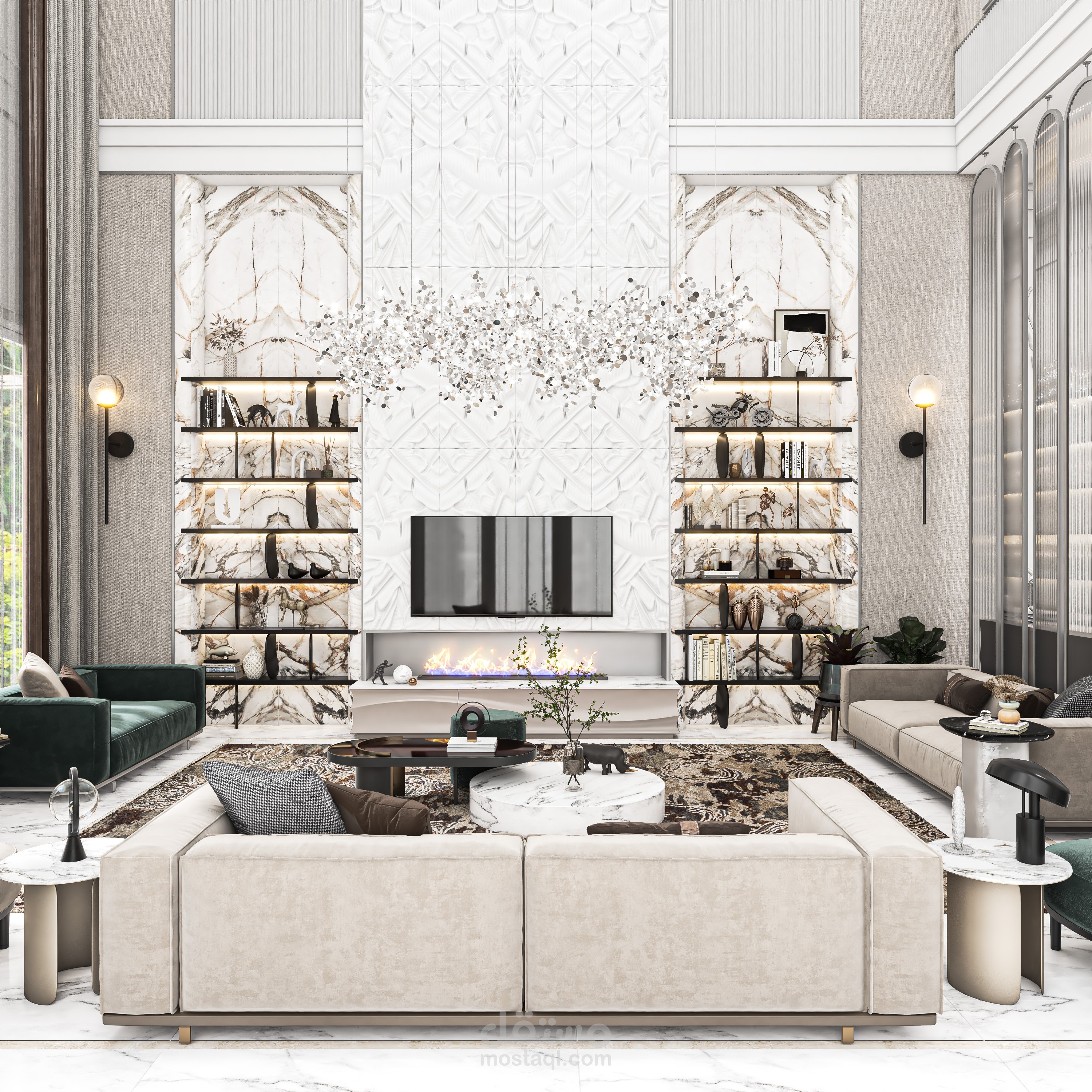 تصميم داخلي لفيلا في السعودية Z01