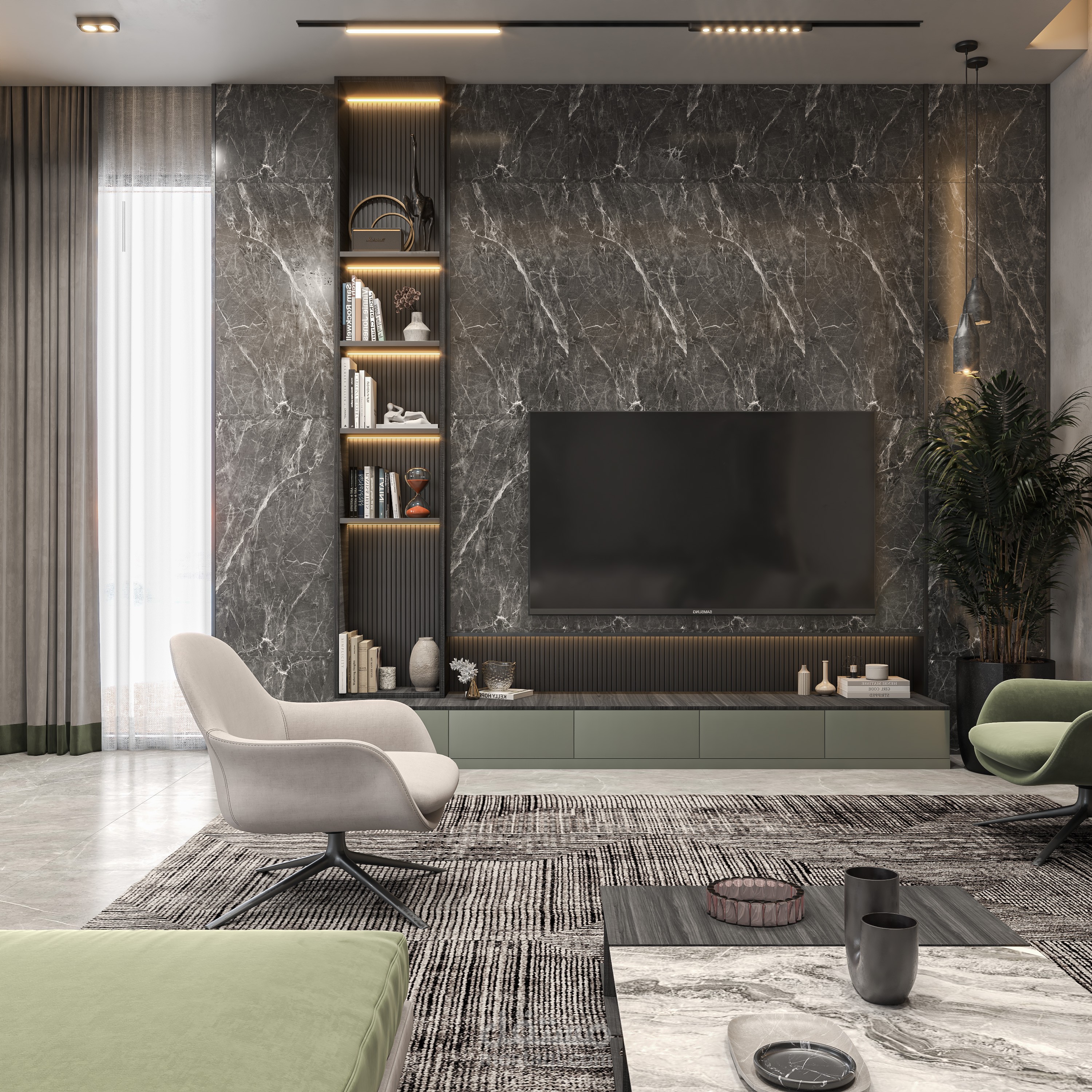 تصميم داخلي لشاليه في الكويت Z02