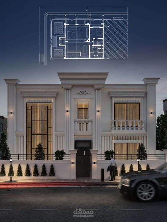 تصميم معماري و خارجي للفيلا Z05