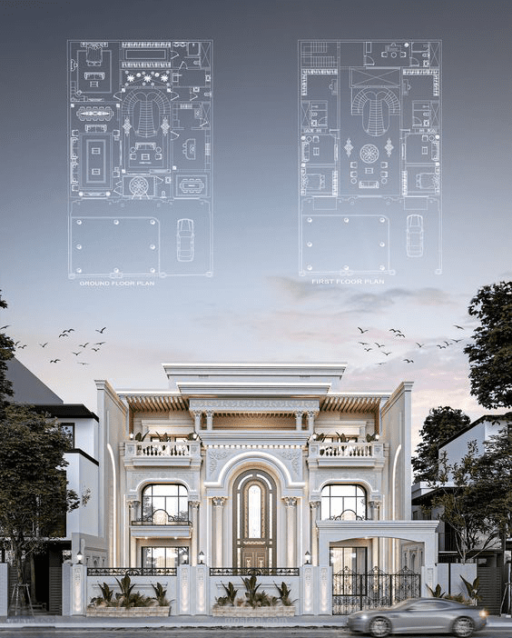 تصميم معماري و خارجي للفيلا Z06