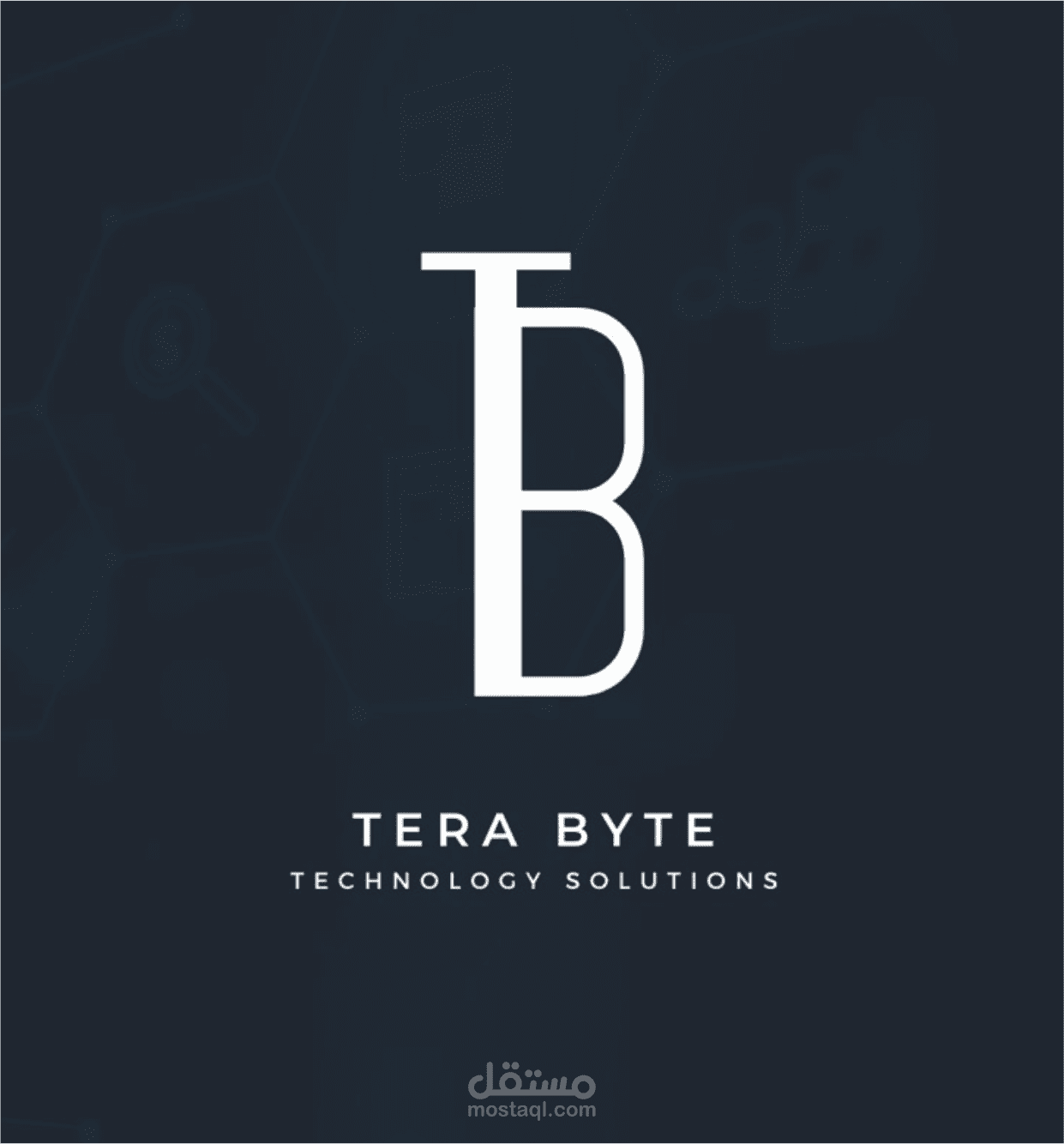 تصميم شعار بالحروف الإنجليزية لشركة تكنولوجيا
