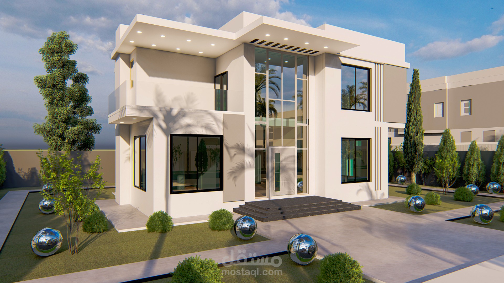 تصميم فيلا سكنية – Al Yalayis 5 – دور أرضي + أول