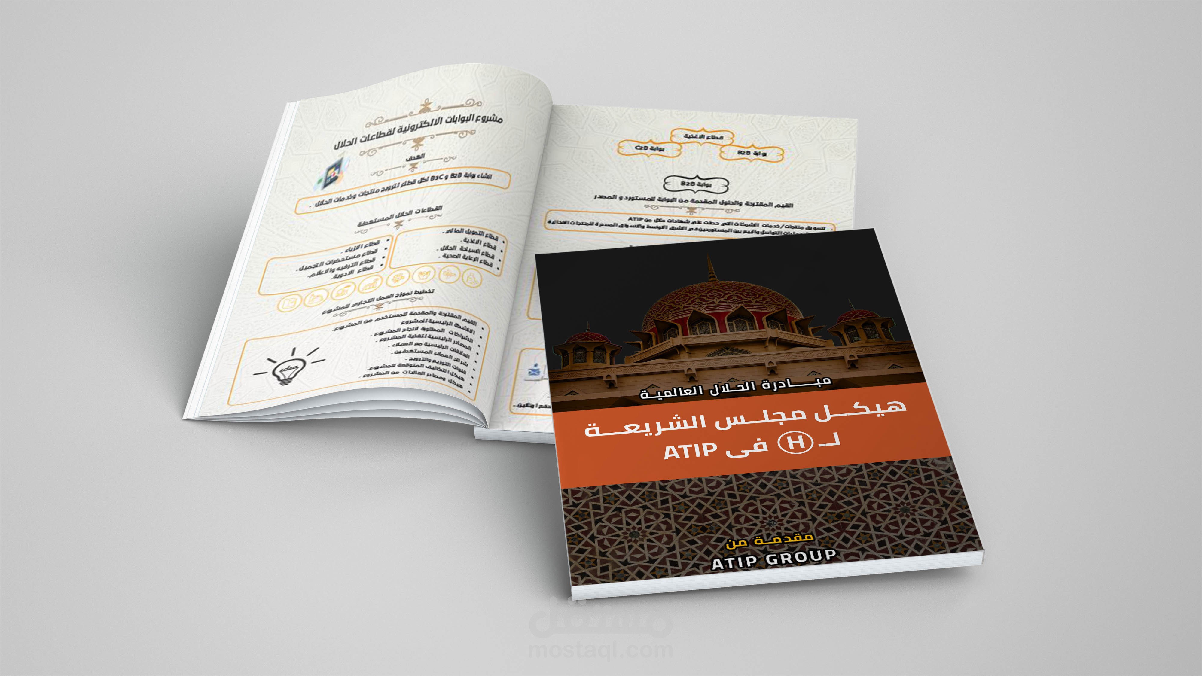 تصميم كتيب خاصة بشركة ATIP HALAL