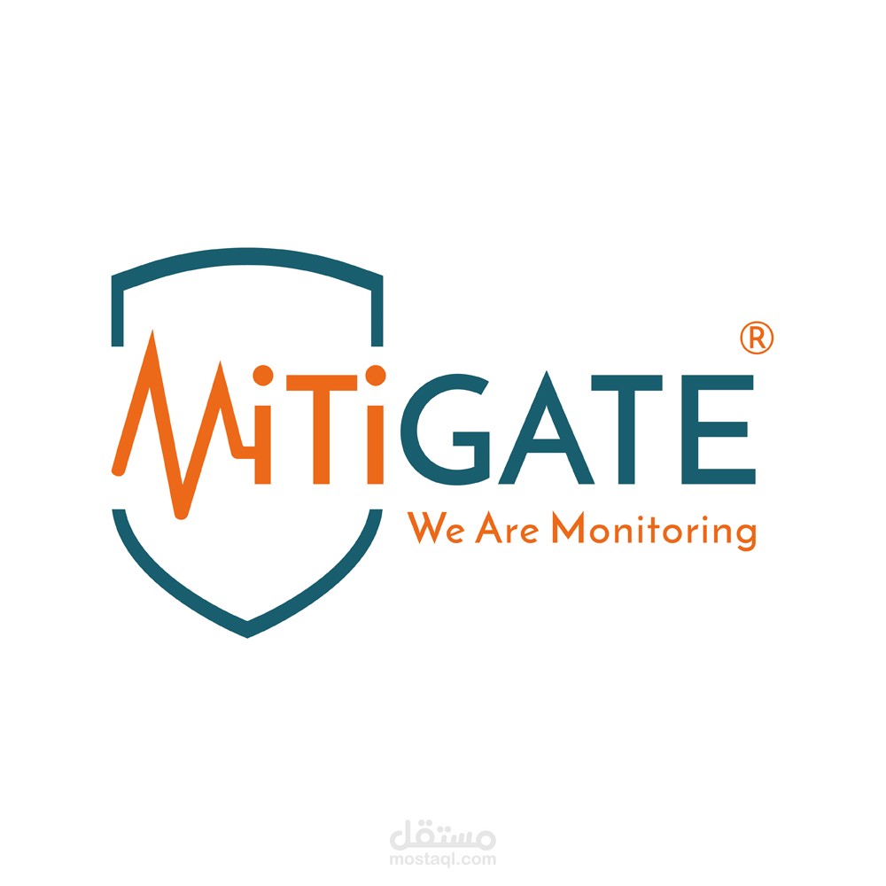 Logo Design : Mitigate - We Are Monitoring