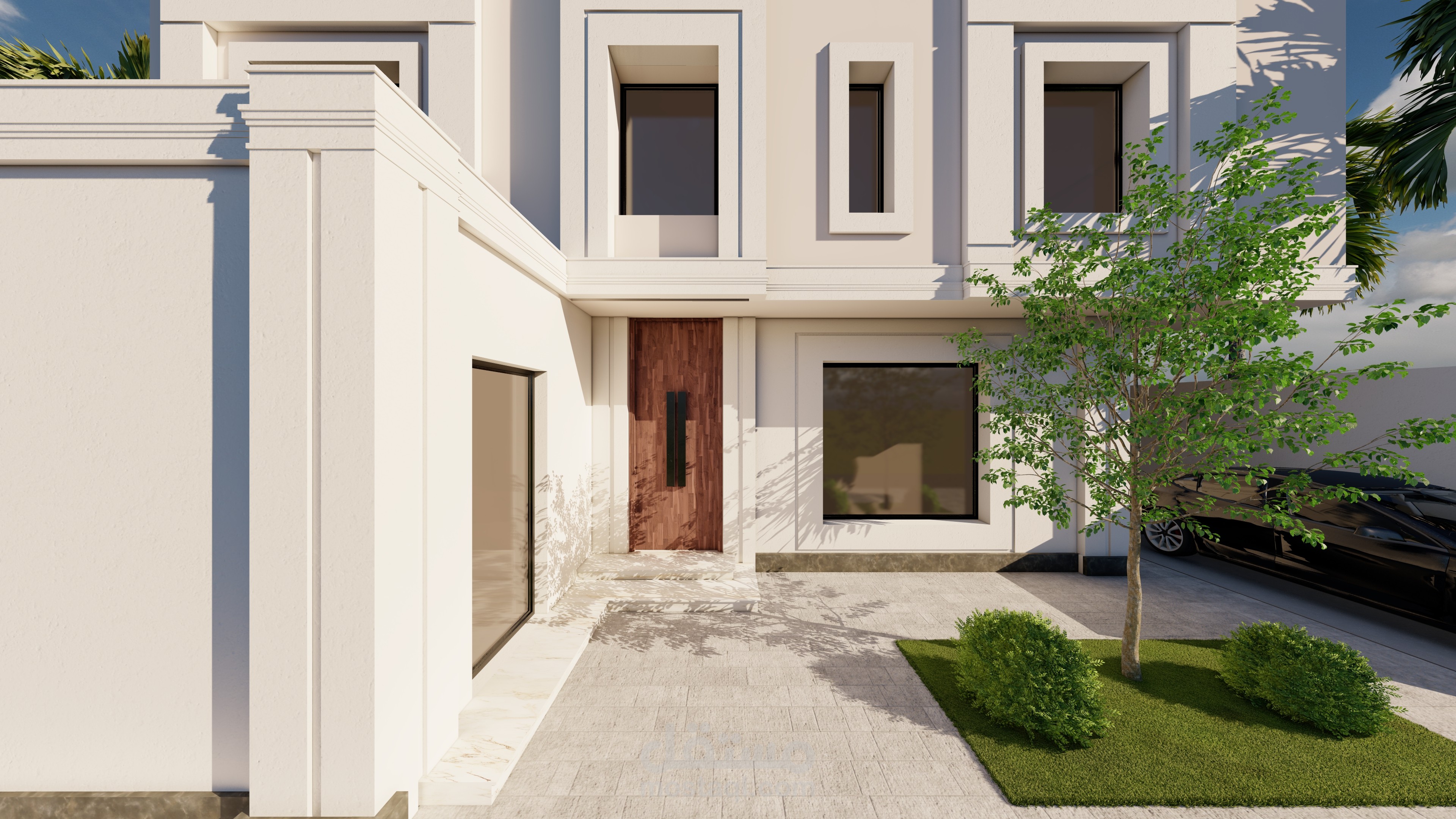 تصميم واجهة نيوكلاسيك