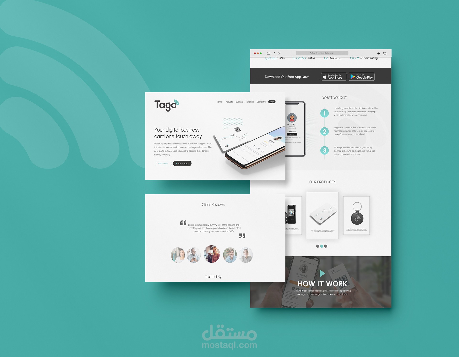 تصميم موقع الكتروني Tago