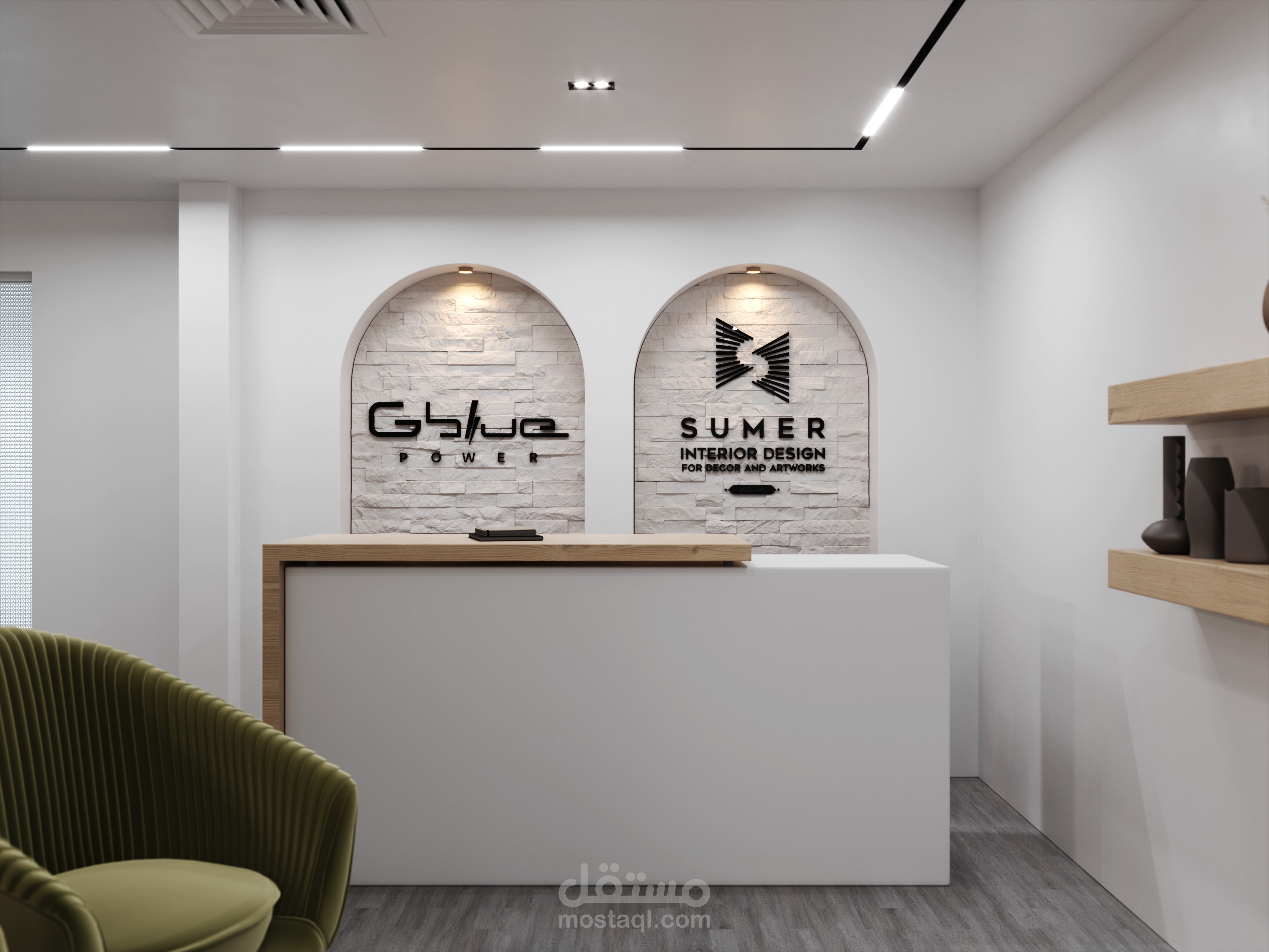 designing office for two different companies in Muscat