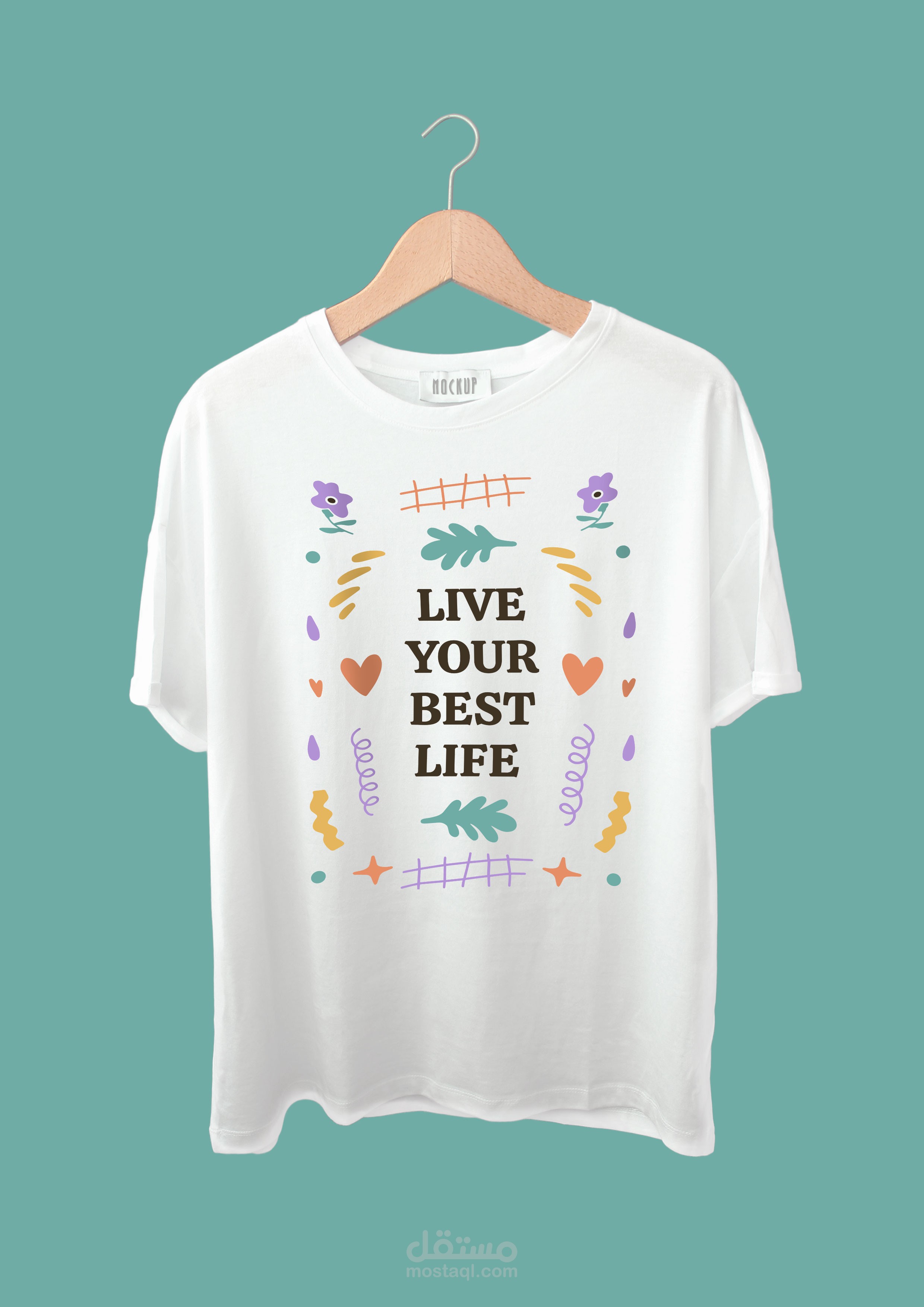 عمل mockup لتسويق تيشيرت