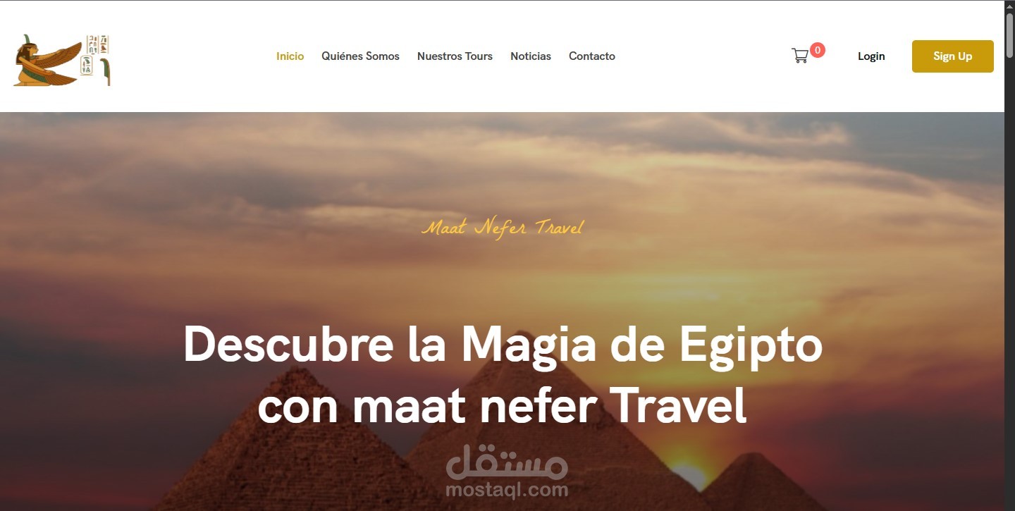 Maat Nefer Tours — موقع حجز رحلات سياحية