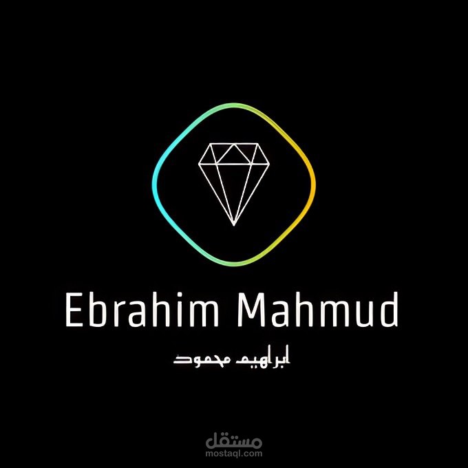 لوجو على شكل جوهره مصمم بشكل احترافي