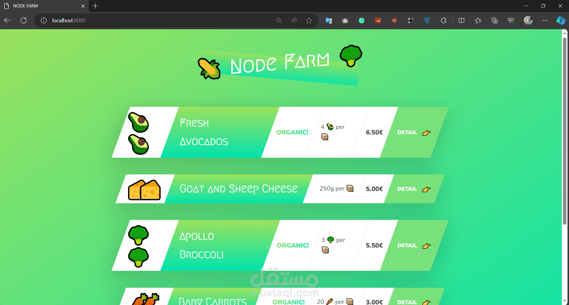 simple project with node.js