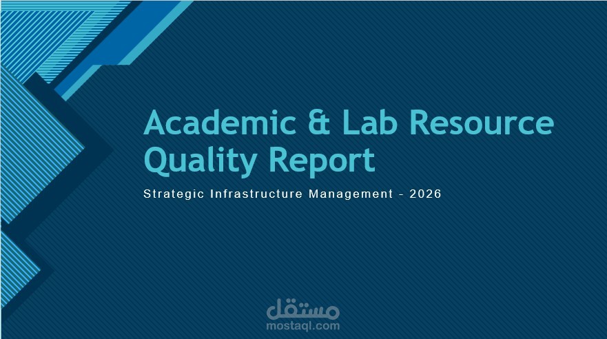 Academic & Lab Resource Quality Report
