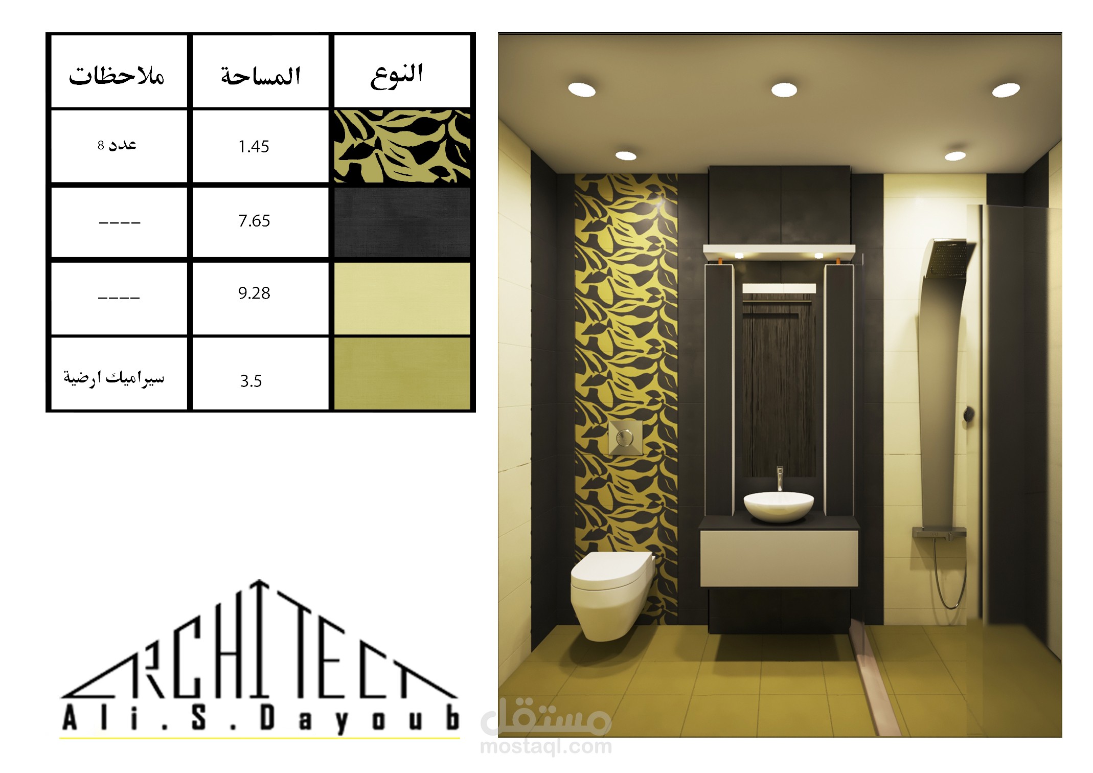 حمام غرفة نوم ماستر