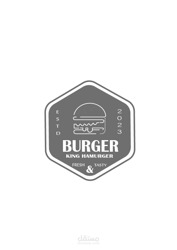 لوجو لي محل برجر    Logo design