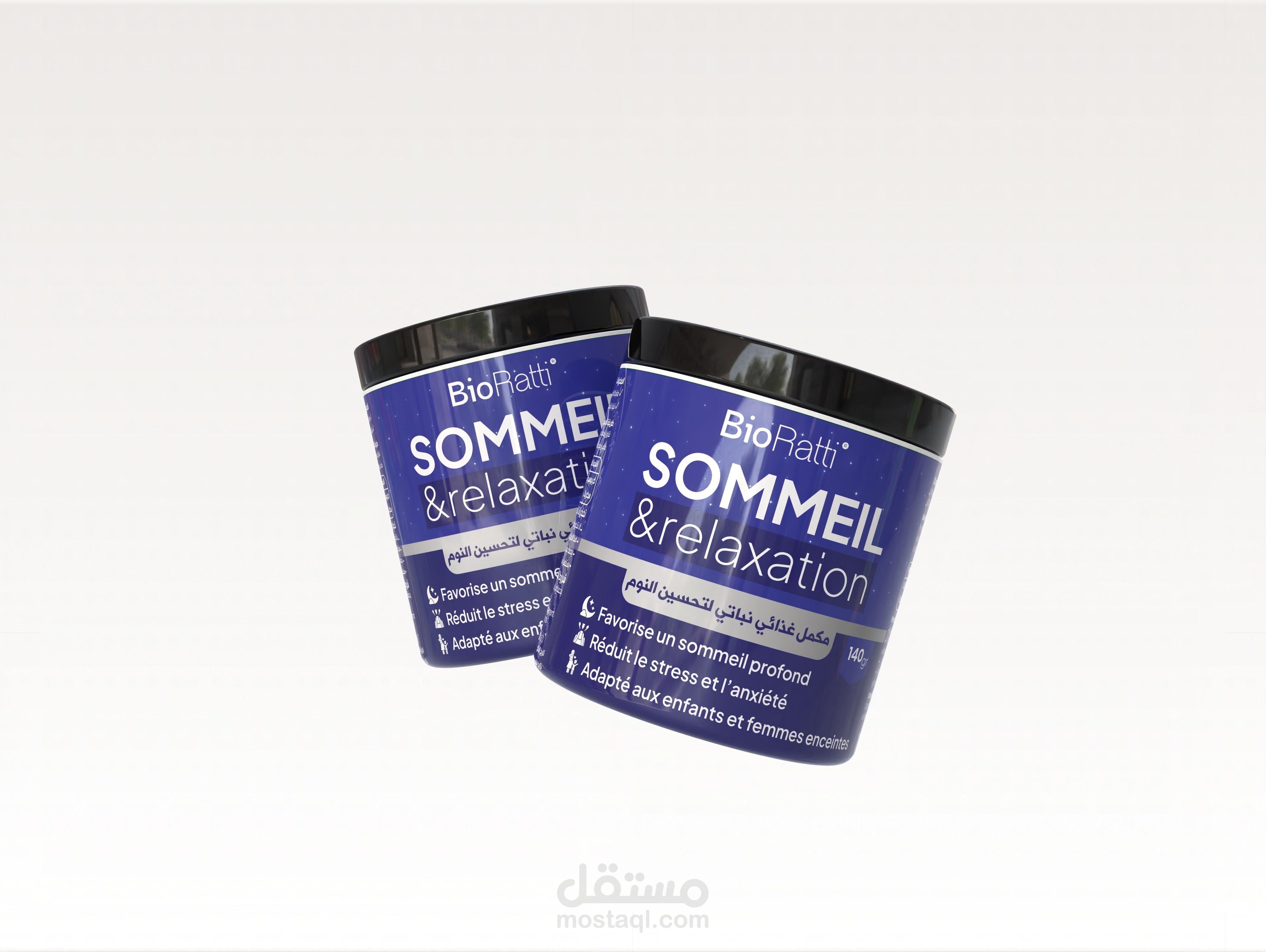 تصميم عبوة مكمل غذائي للمساعدة على النوم - BioRatti Sommeil