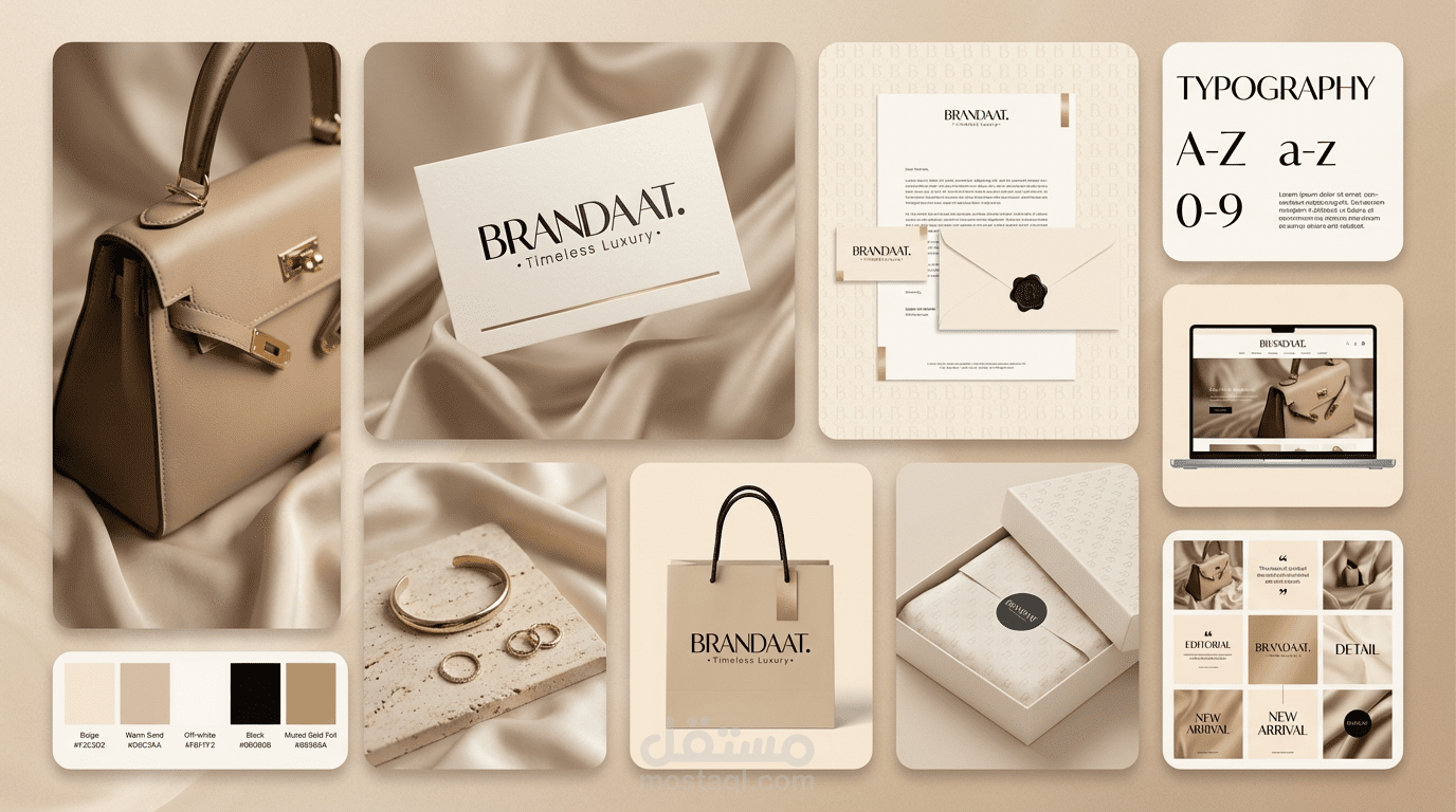 برندات – هوية بصرية فاخرة بلمسة زمنية راقية