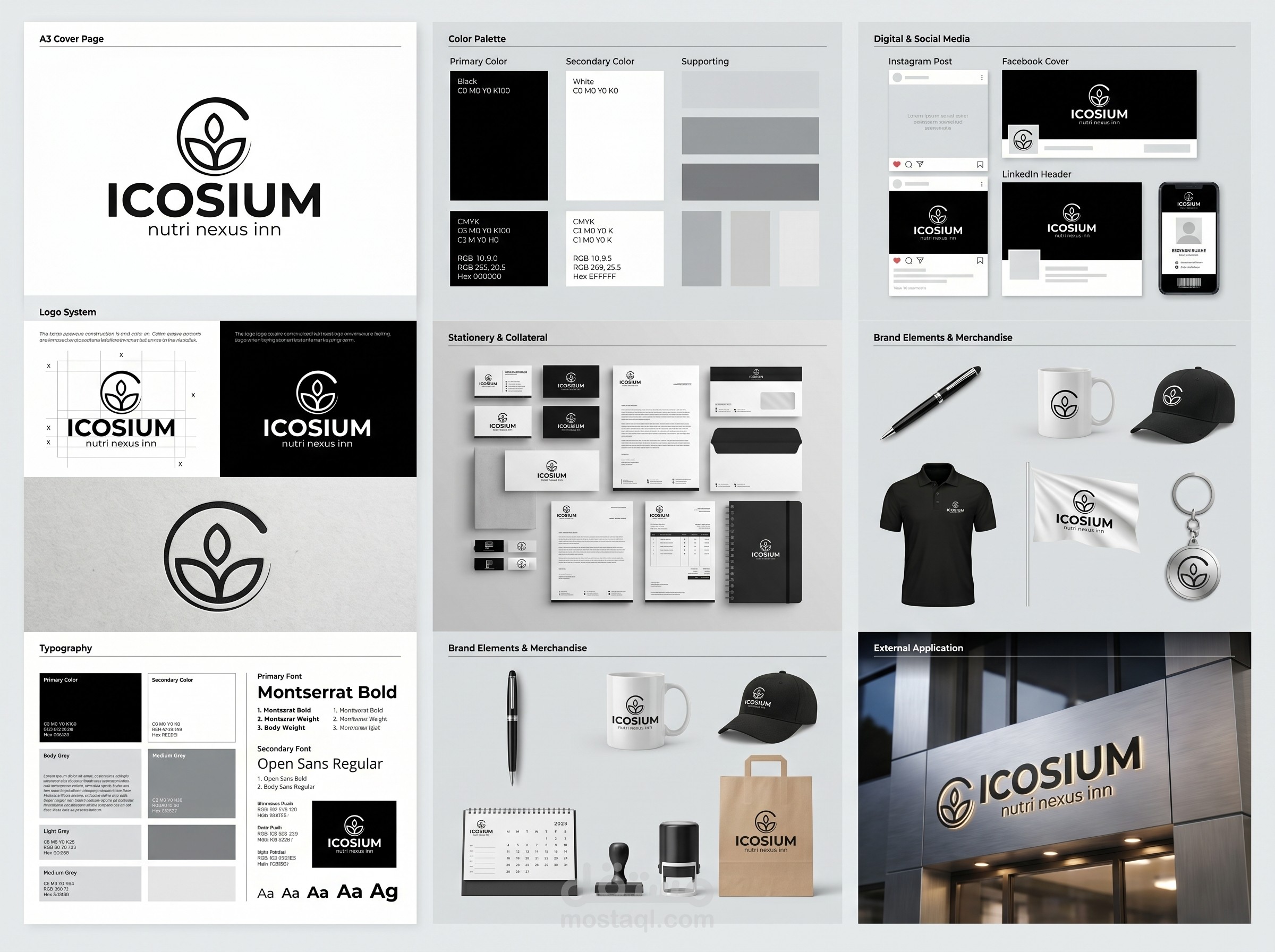 تصميم هوية بصرية لشركة - Icosium Branding