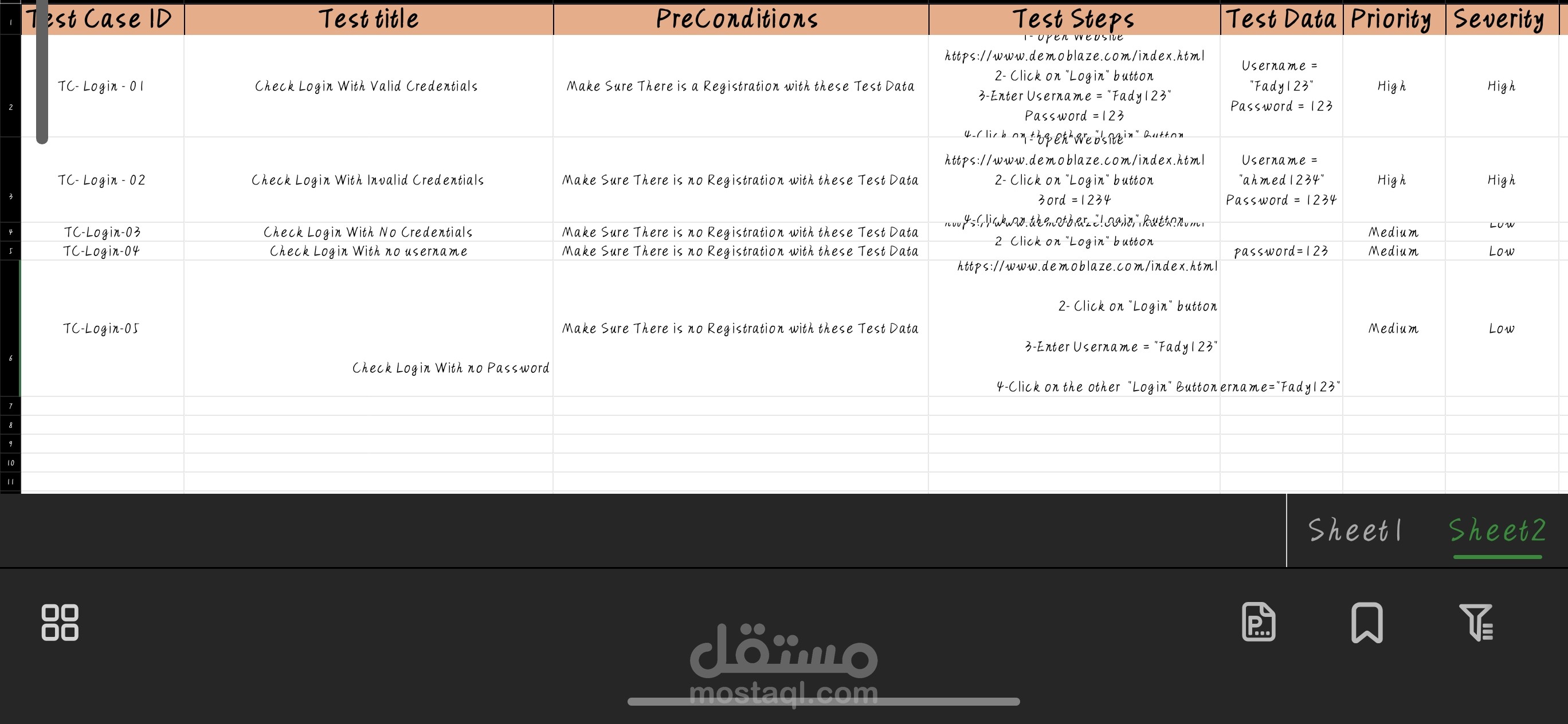 فحص شامل وتوثيق أخطاء برمجية (Bug Report)