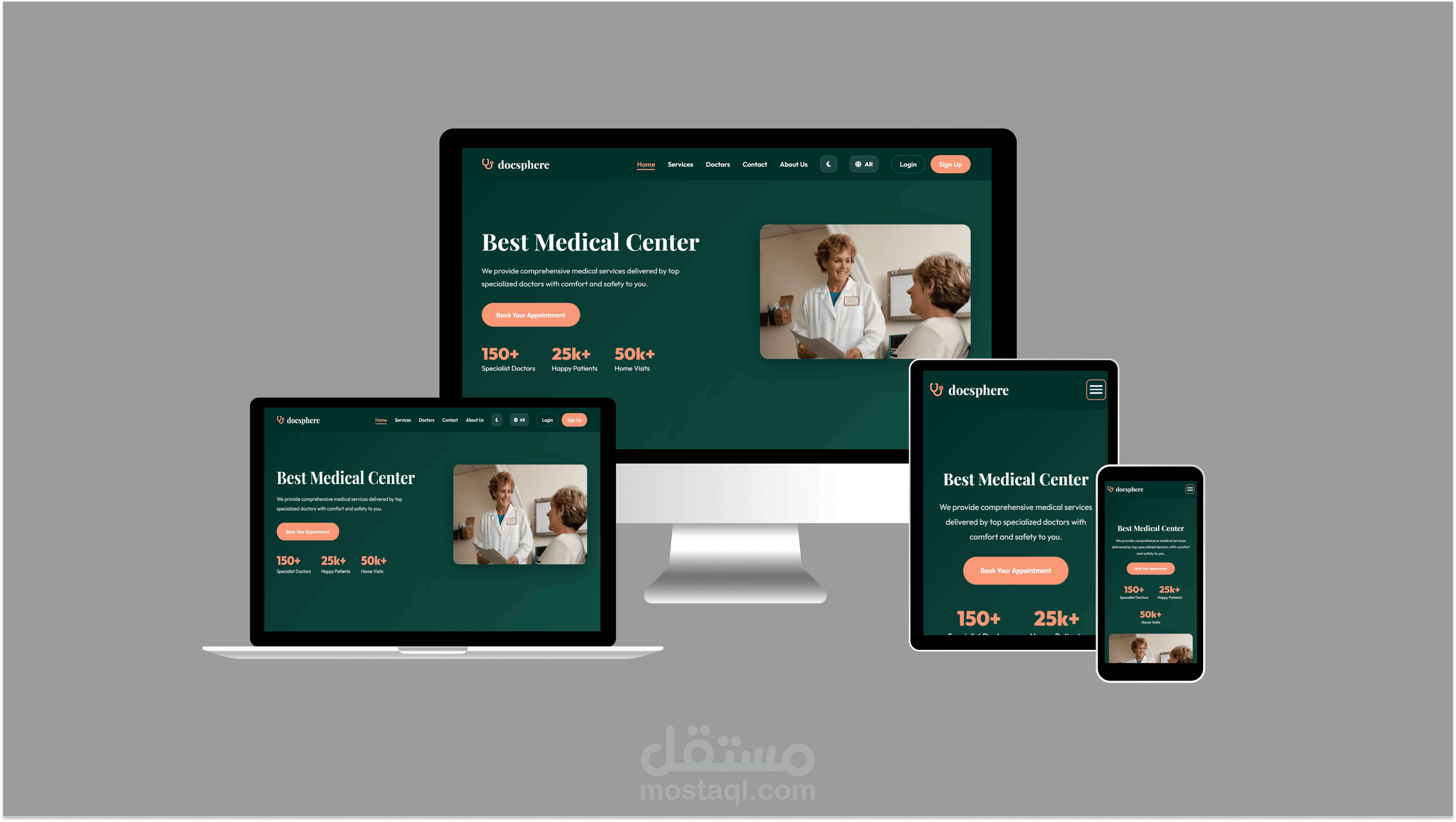 DocSphere – نظام متكامل لإدارة العيادات الطبية وحجز المواعيد أونلاين