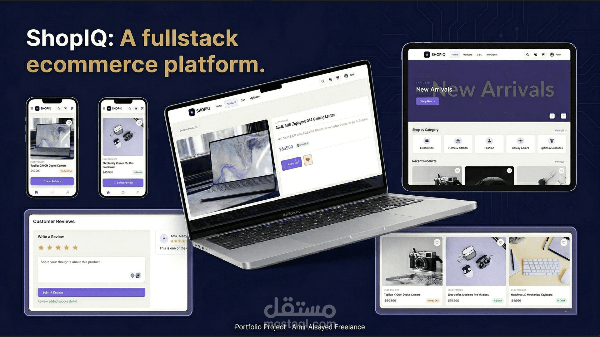 ShopIQ: منصة تجارة إلكترونية متعددة البائعين متكاملة (MEAN Stack )