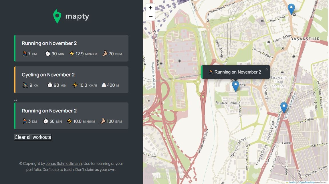 Mapty Project
