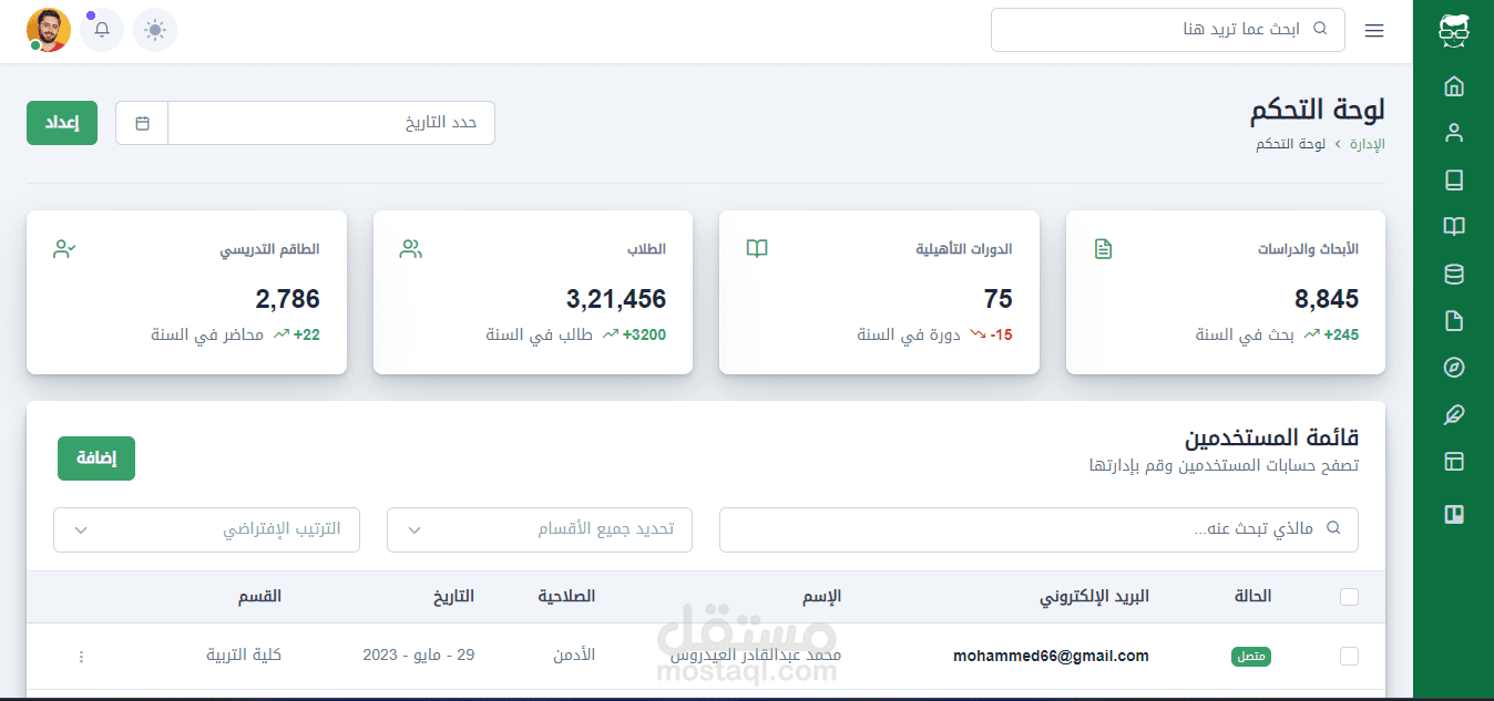 نظام شؤون طلاب لجامعة