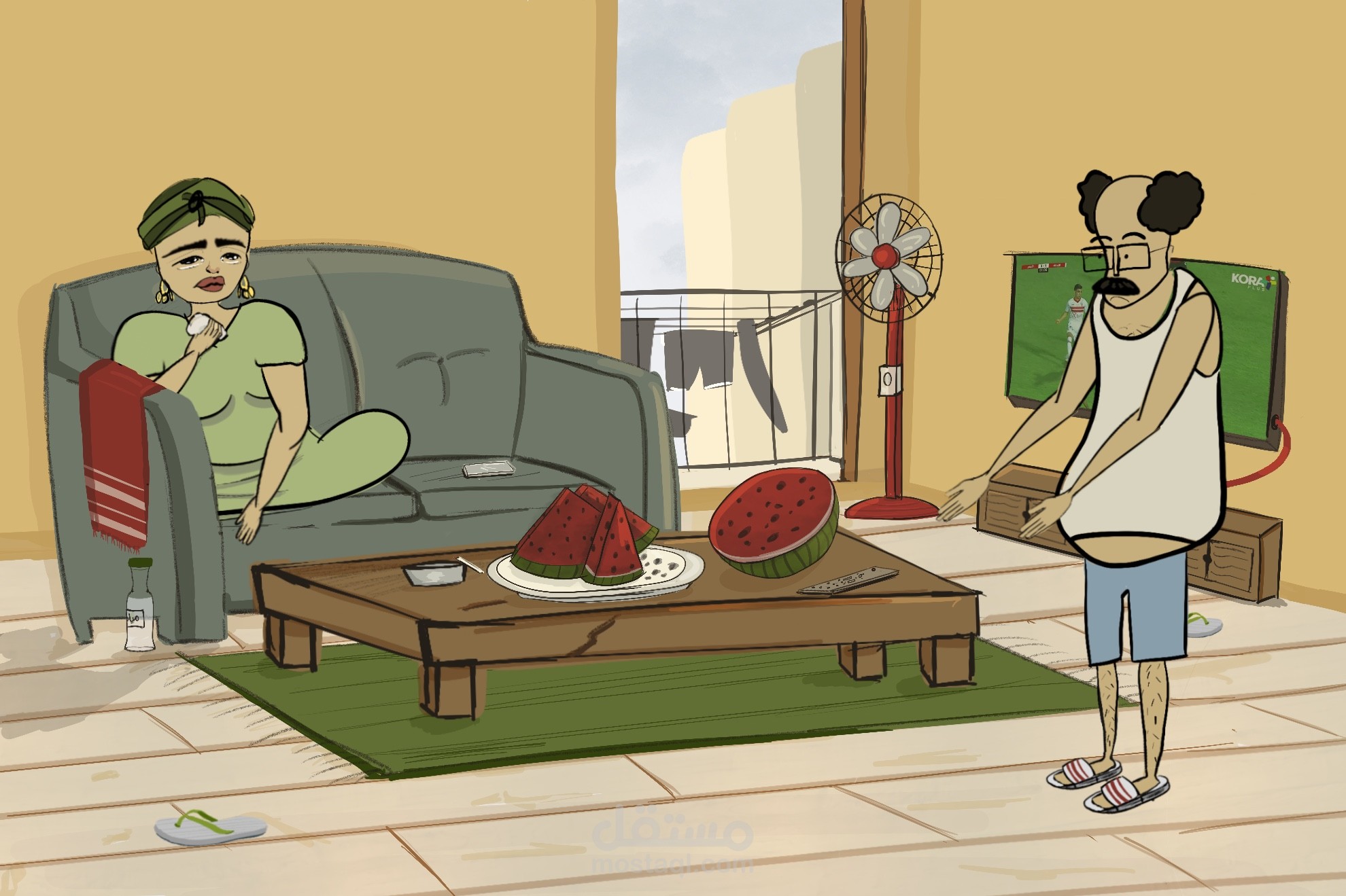 Cartoon (Egyptian style)