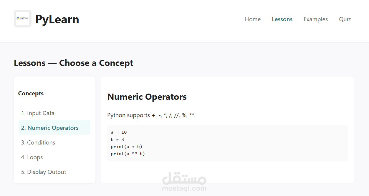Python Learning Platform