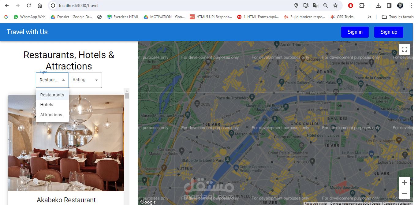 Travel application