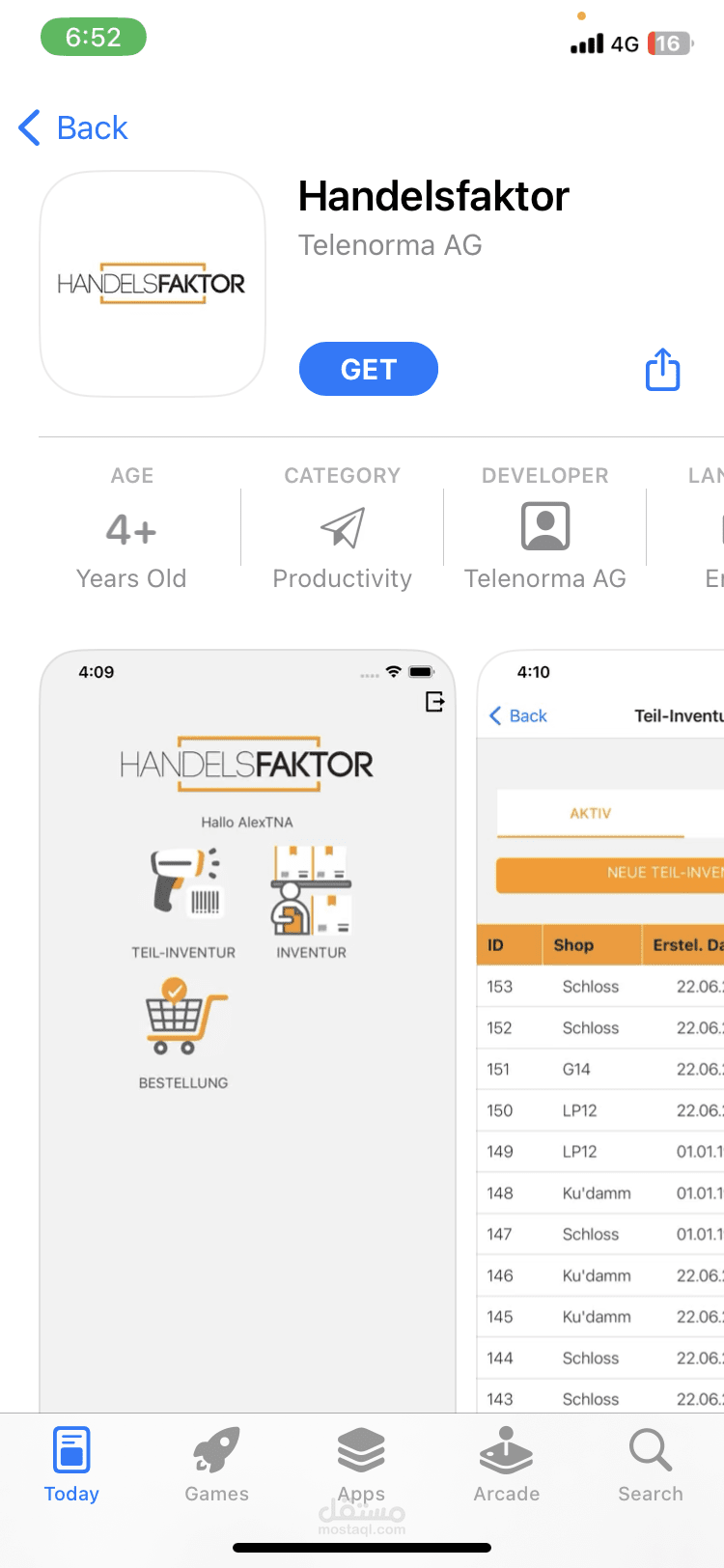 HANDELSFAKTOR App