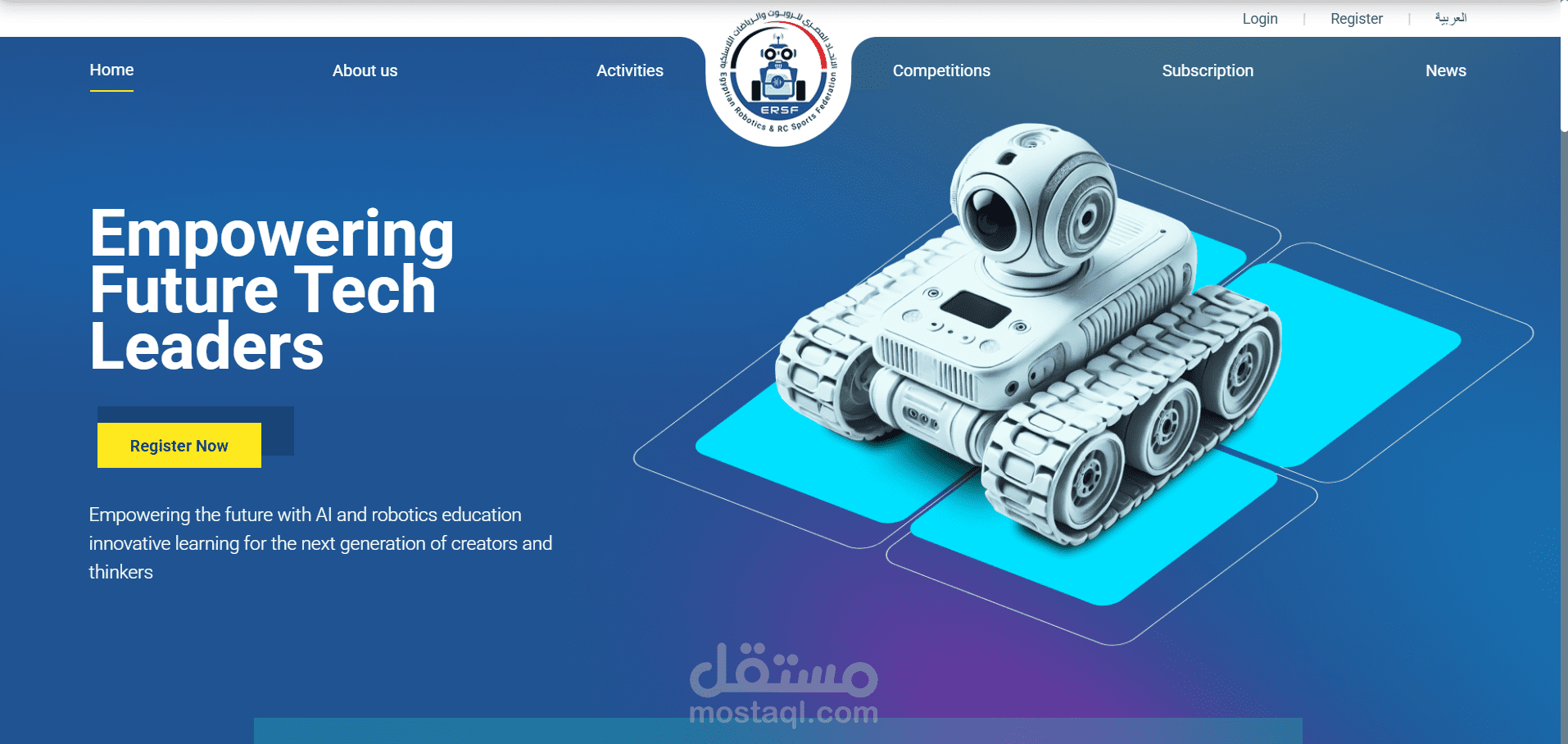 موقع الاتحاد المصرى للروبوتات والرياضات اللاسلكية (RC Sports)