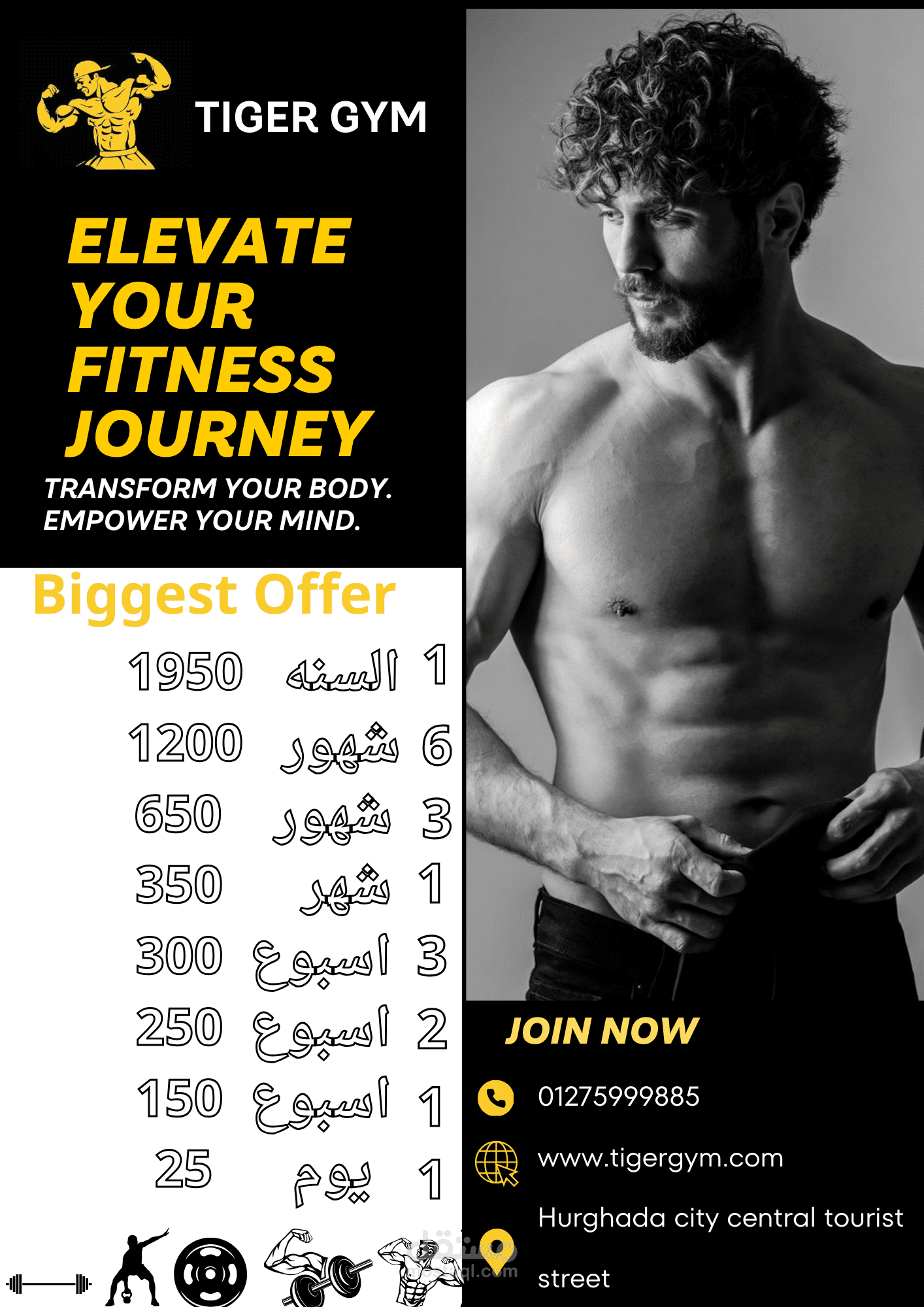 تصميم  عروض اسعار  لي جيم