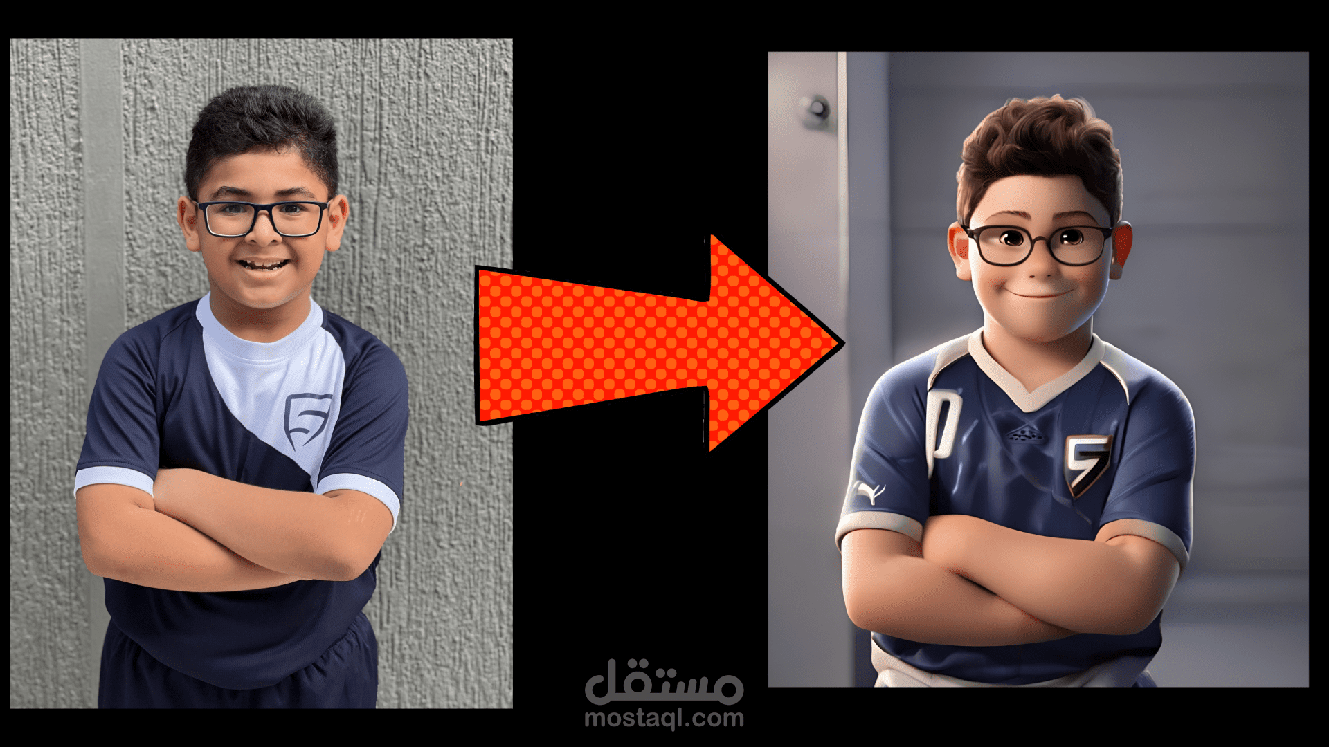 تحويل صور الشخصيات الحقيقية الى صور كرتونية ثلاثية الابعاد