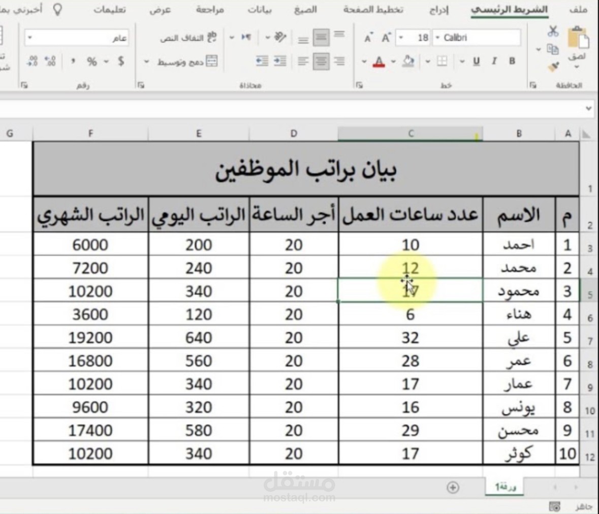 كتابه تقارير ذات تدقيق لغوي عالي