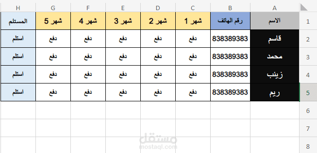 مشتركين في جمعية