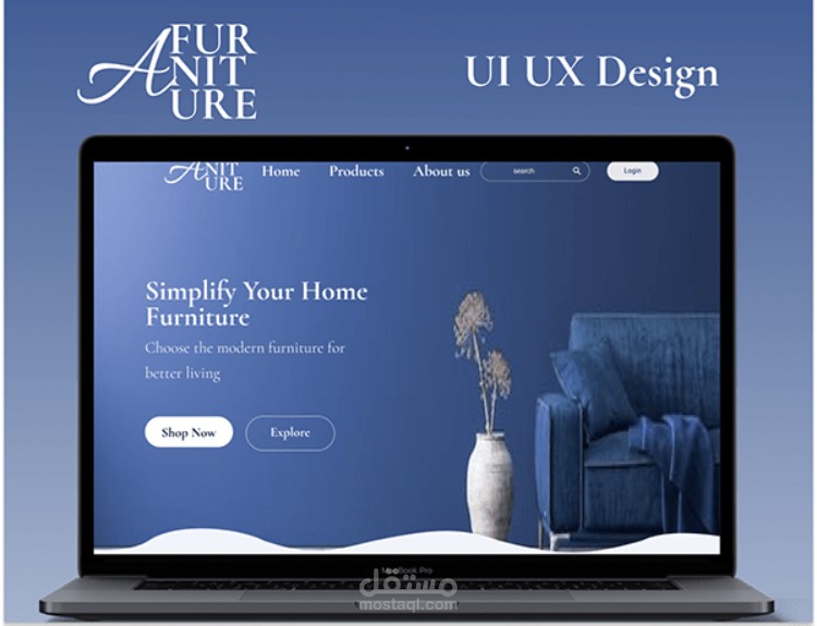 تصميم صفحه هبوط ui ux