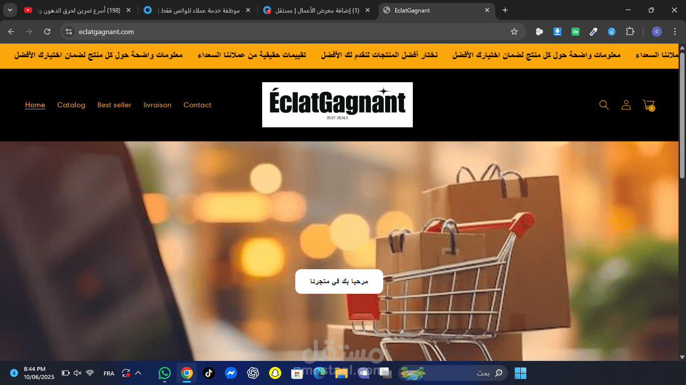 انشاء متجر الكتروني