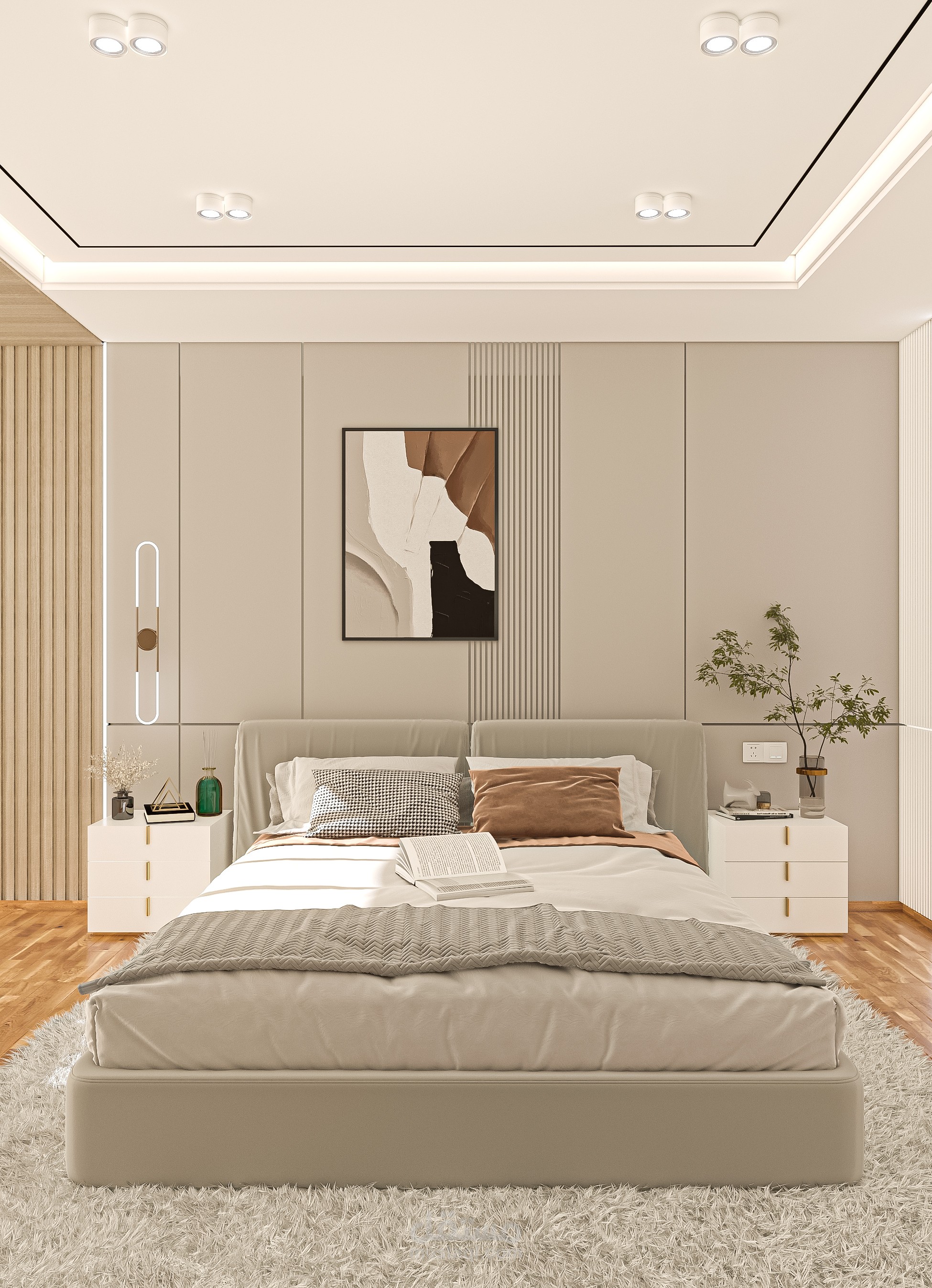 تصميم داخلي غرفة نوم ماستر