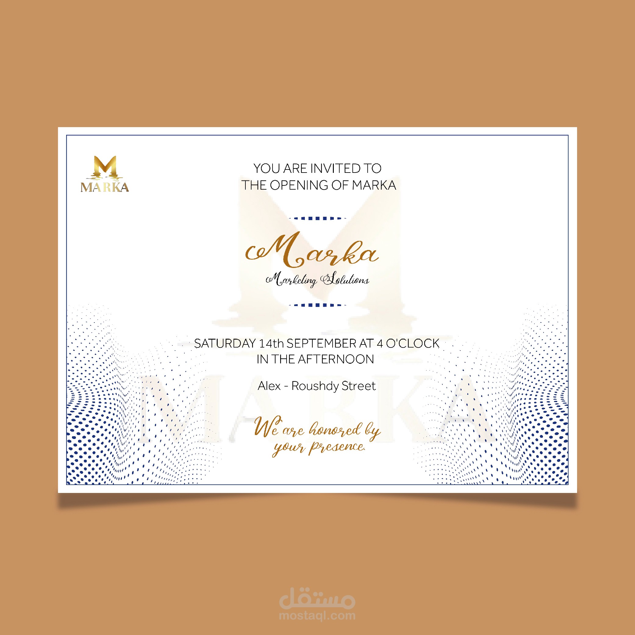 Marka's invitation letter