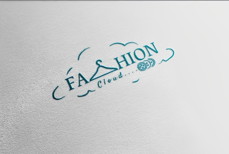 لوجو لموقع للملابس fashion cloud