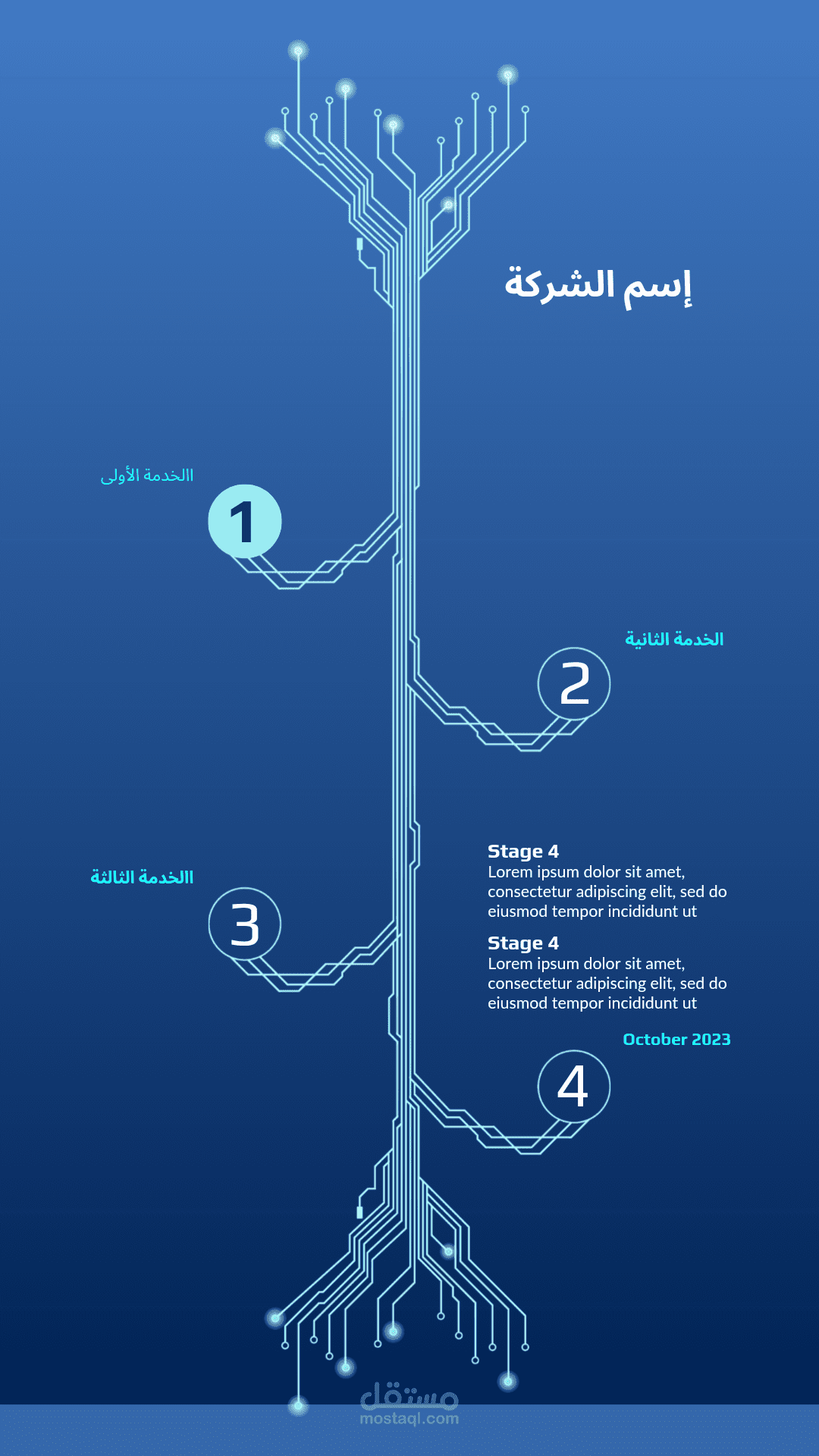 إعلان لشركة تقنية