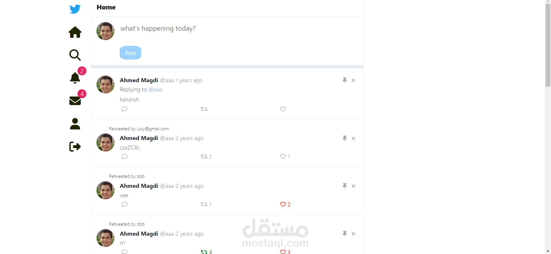 Clone Twitter Social Media App