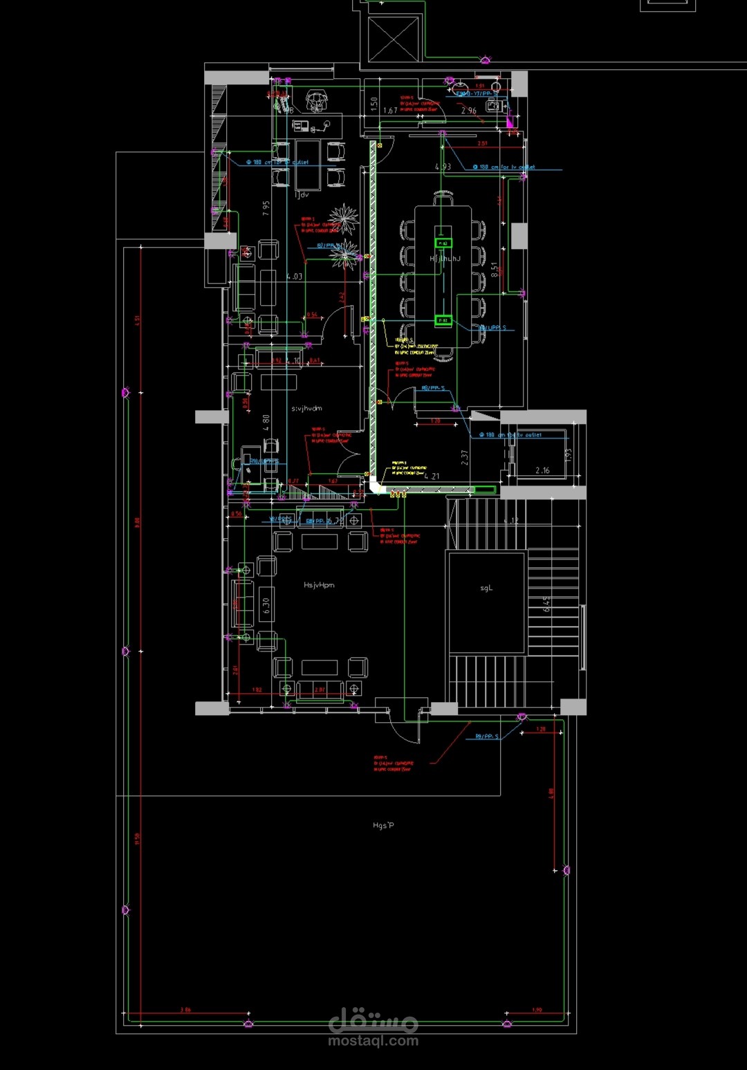 Shop drawing of Small power system