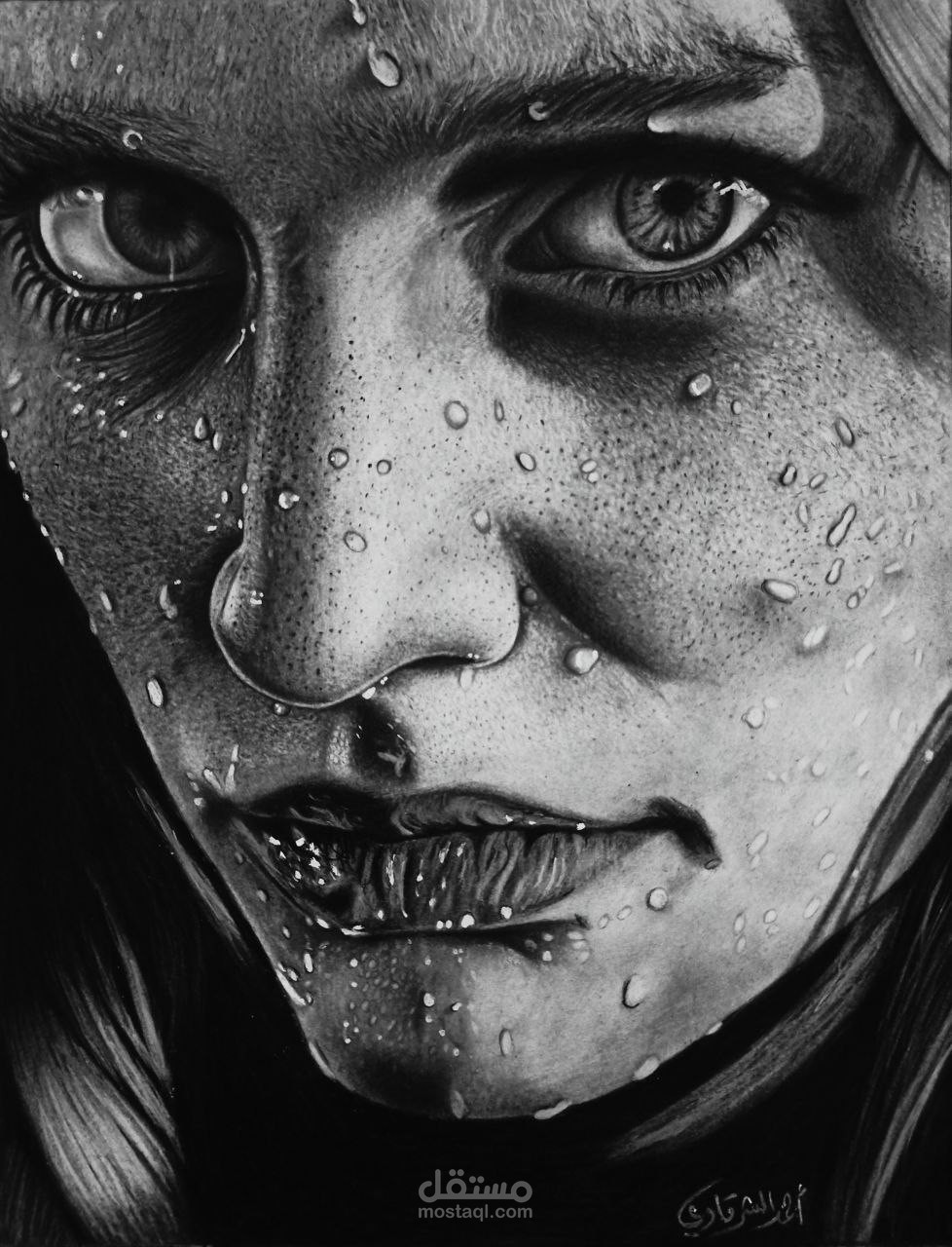 رسم بورتريه بالرصاص