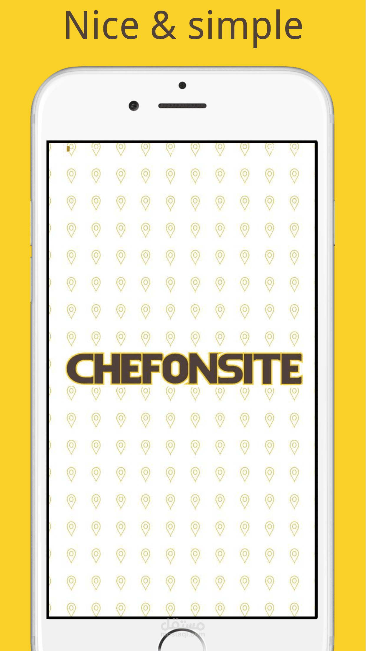 مشروع تطبيق شيف اون سايت