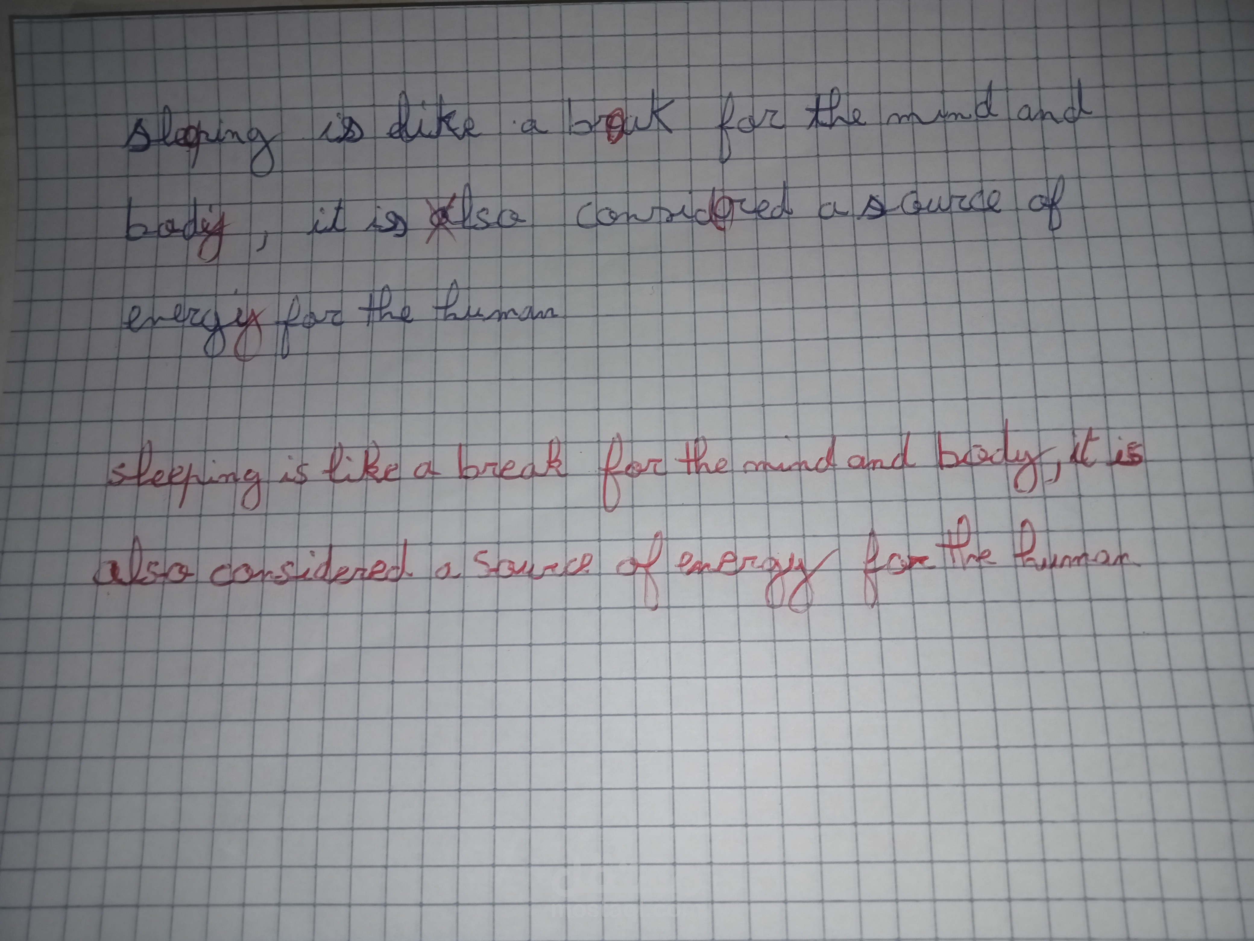 تصحيح المقابلات ونصوص باللغة الانجليزية