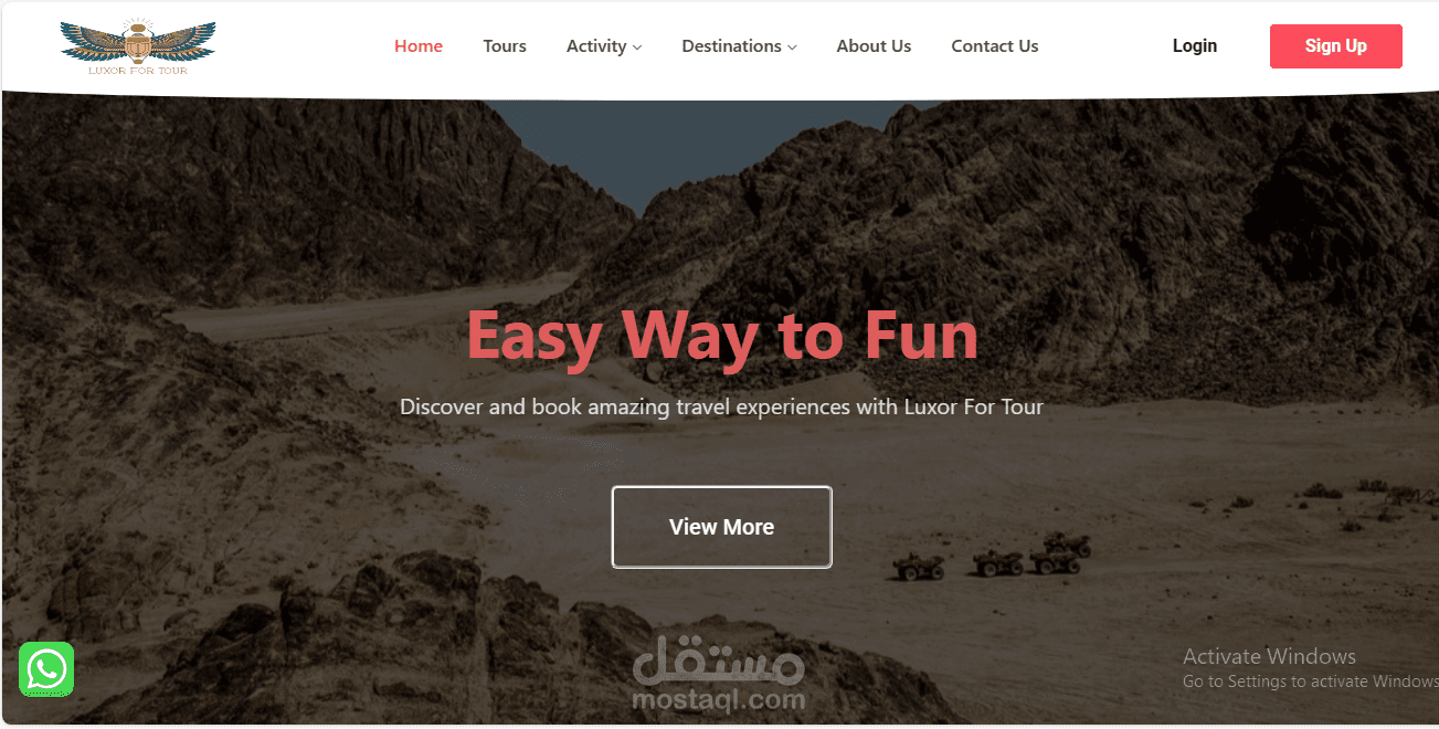 LuxorForTour(Tourism companywebsite)