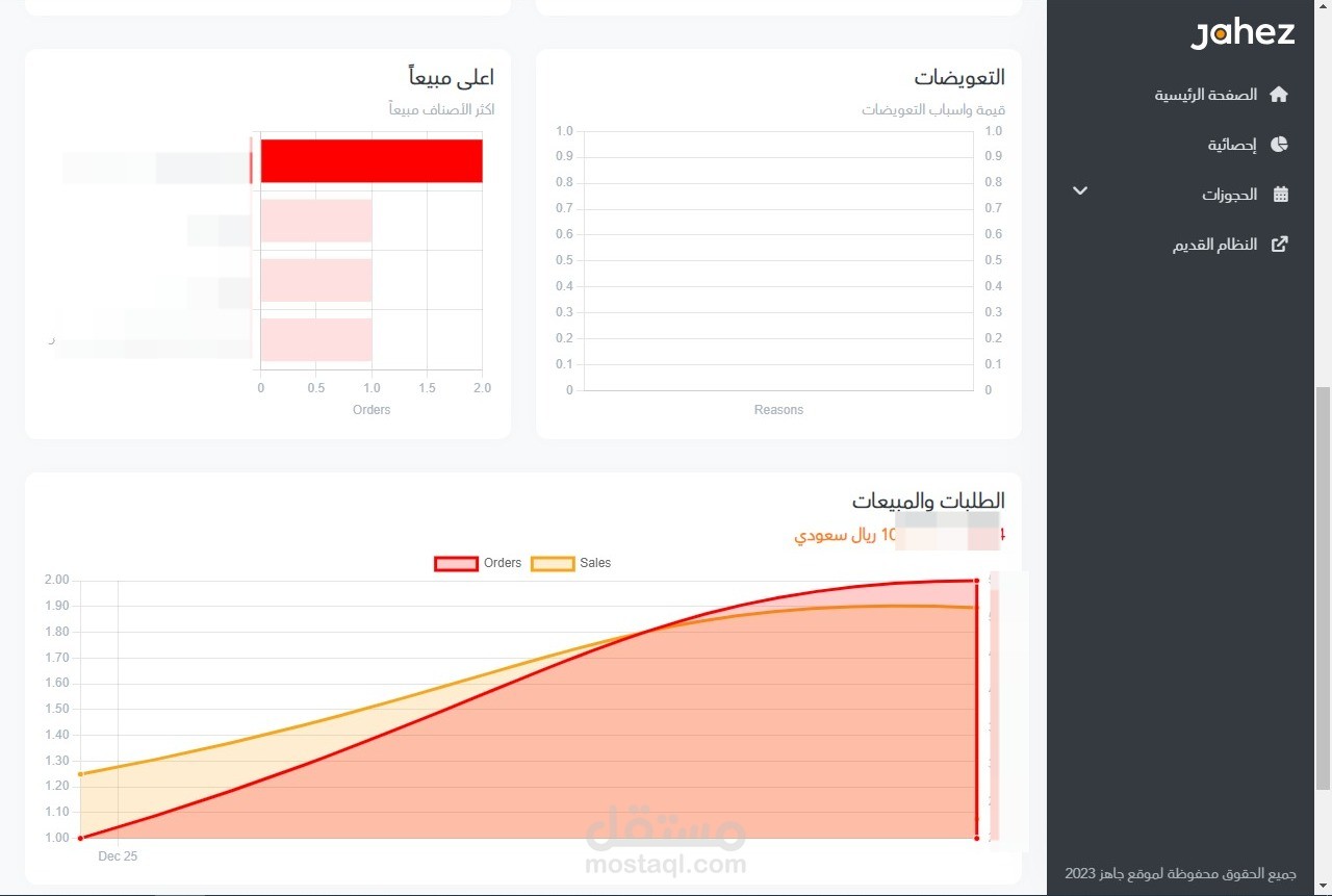 ادارة ومتابعة حسابات jahez و hungerstation
