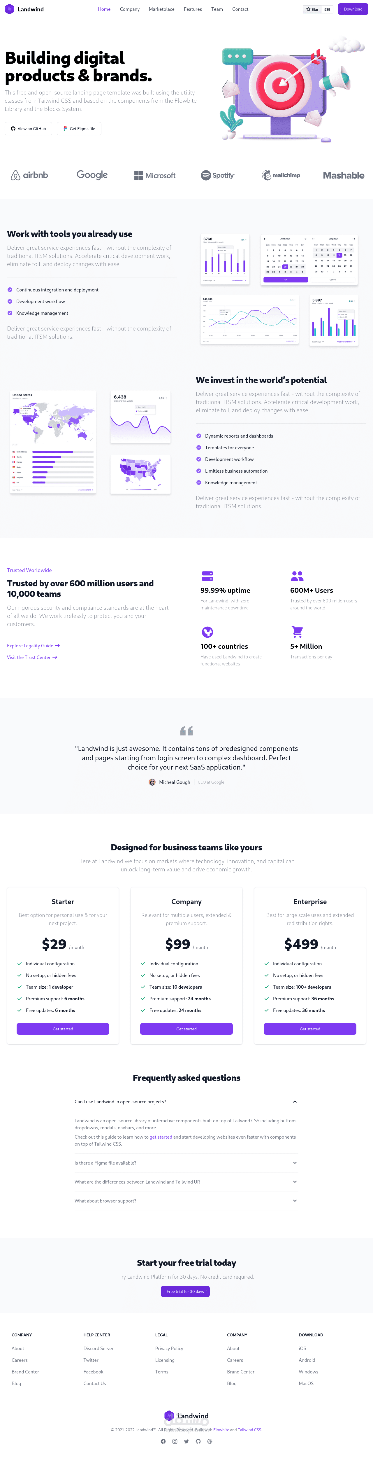 صفحه هبوط - landing page